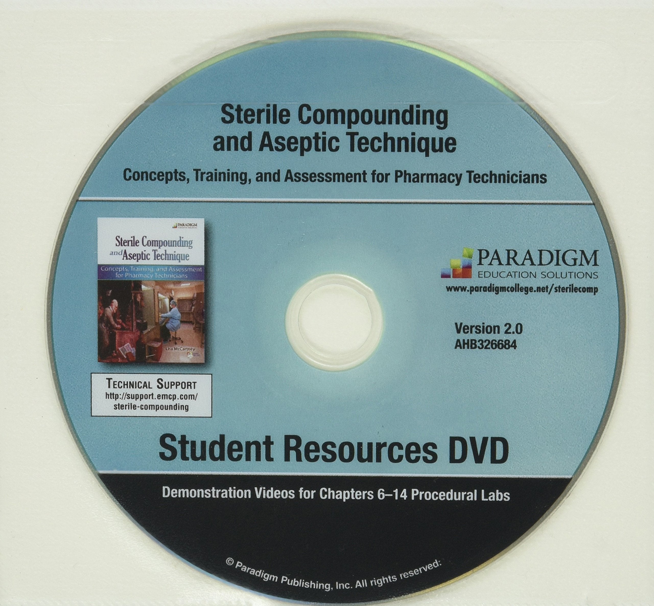 Sterile Compounding and Aseptic Technique + Student Resources Dvd,New