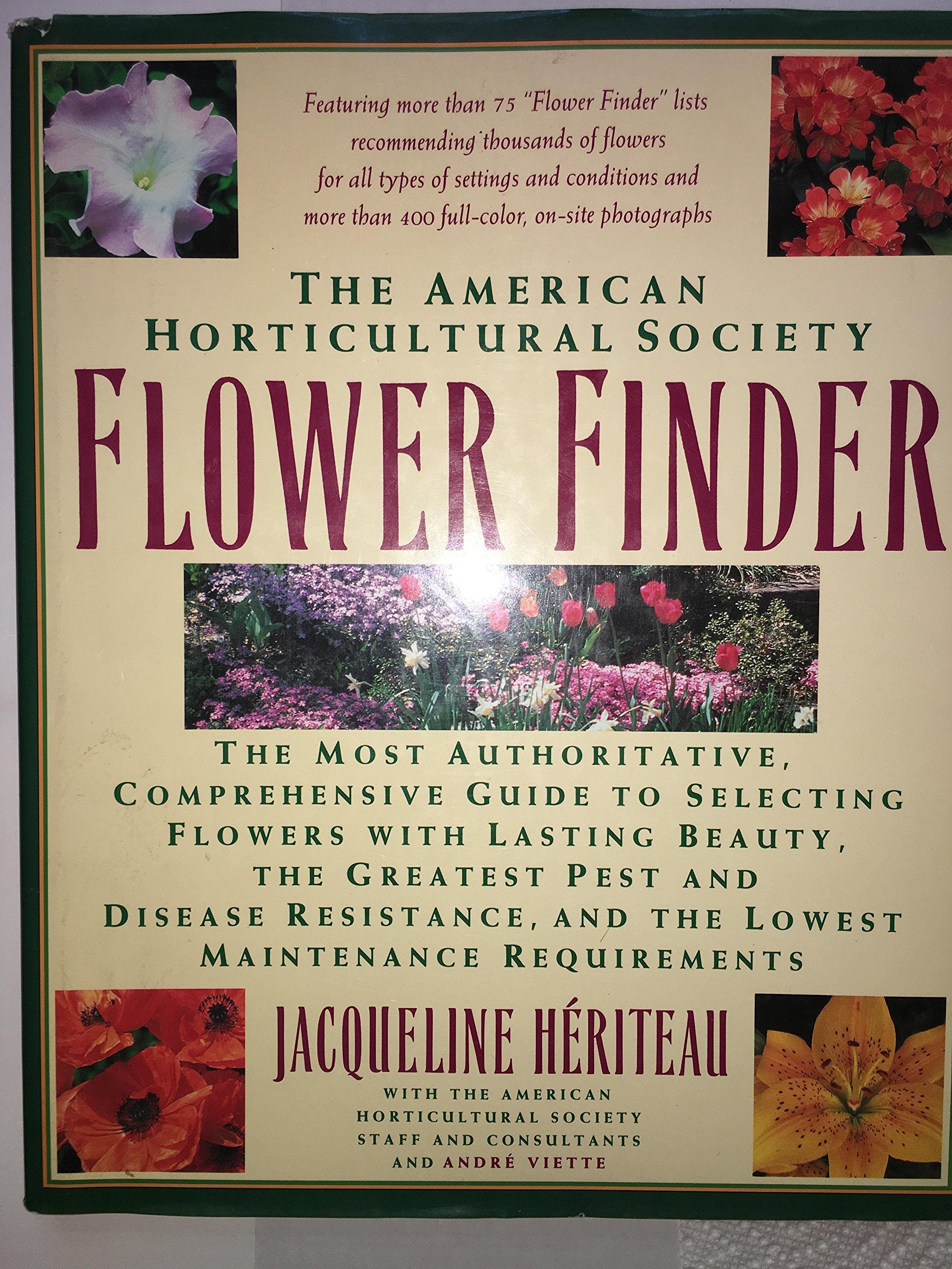 The American Horticultural Society Flower Finder,Used