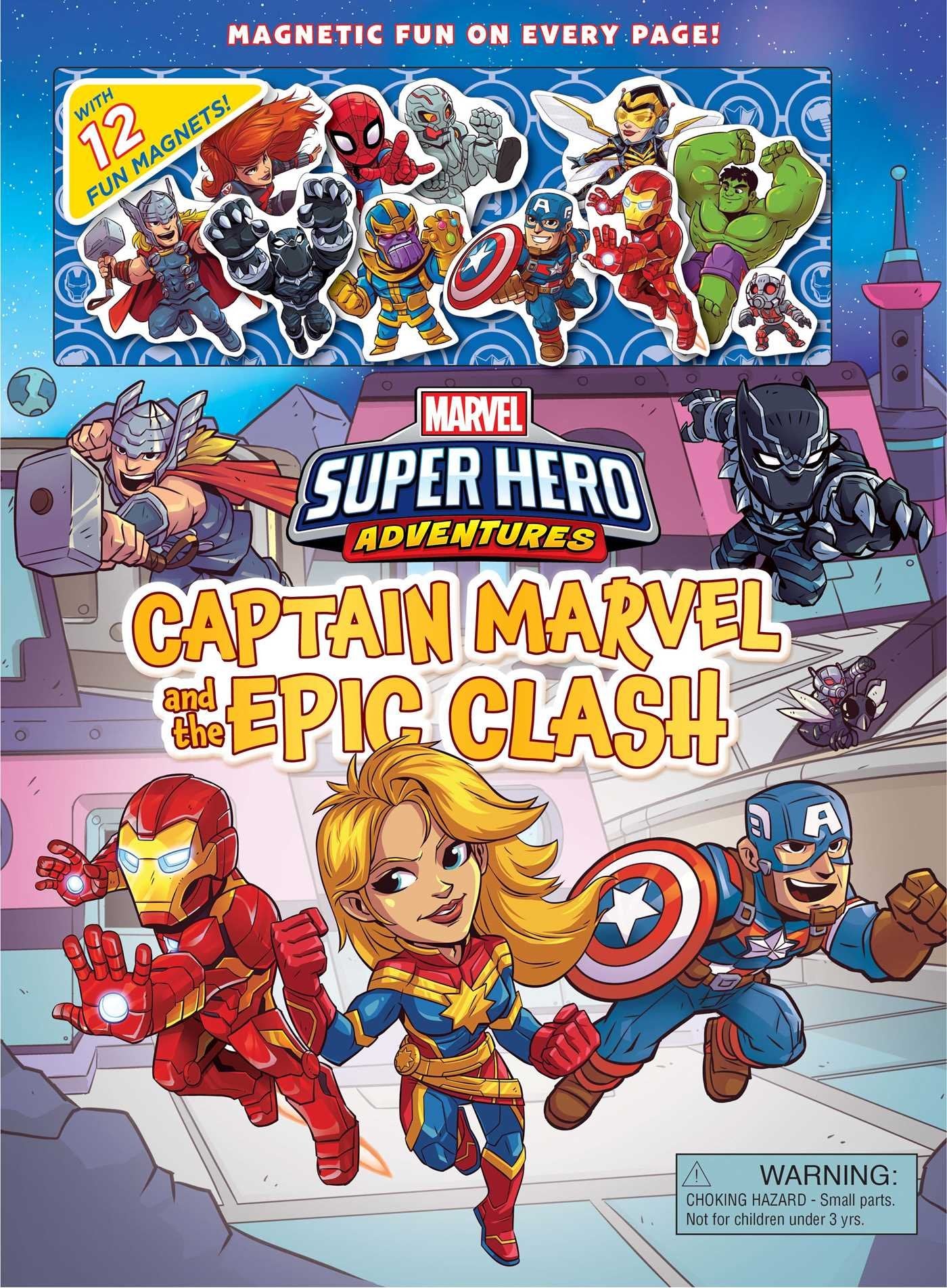 Marvel Super Hero Adventures: Captain Marvel and the Epic Clash (Magnetic Hardcover),Used