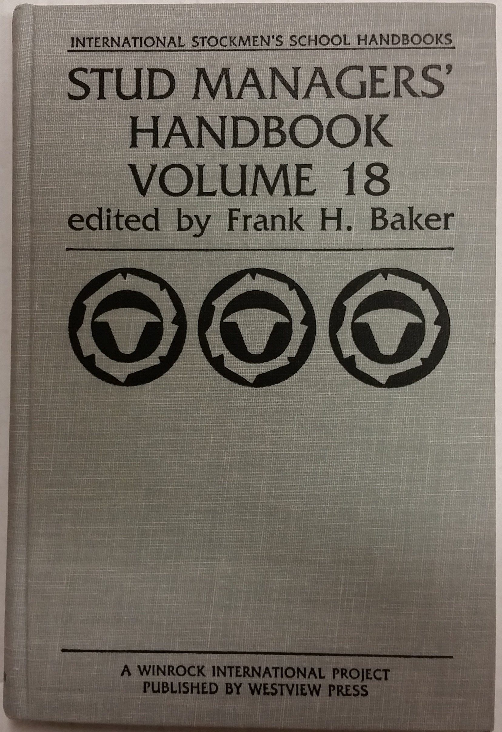 Stud Managers Handbook, Vol. 18,Used