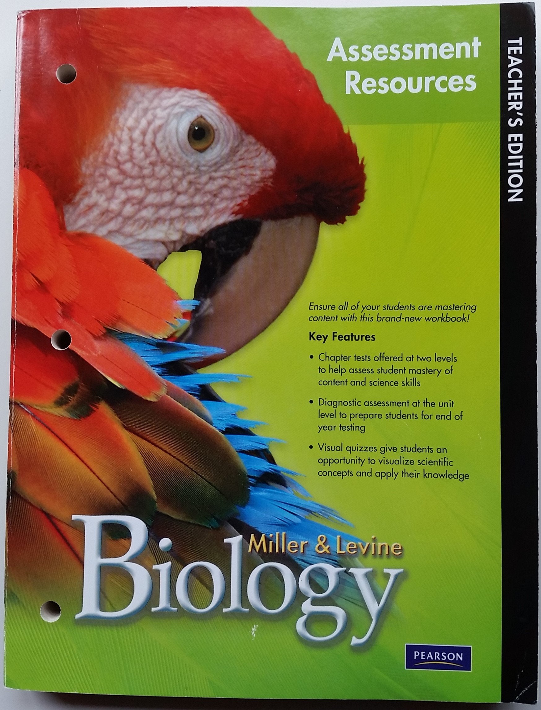 Miller & Levine Biology Teacher's Edition Assessment Resources Program Paperback  2010,Used