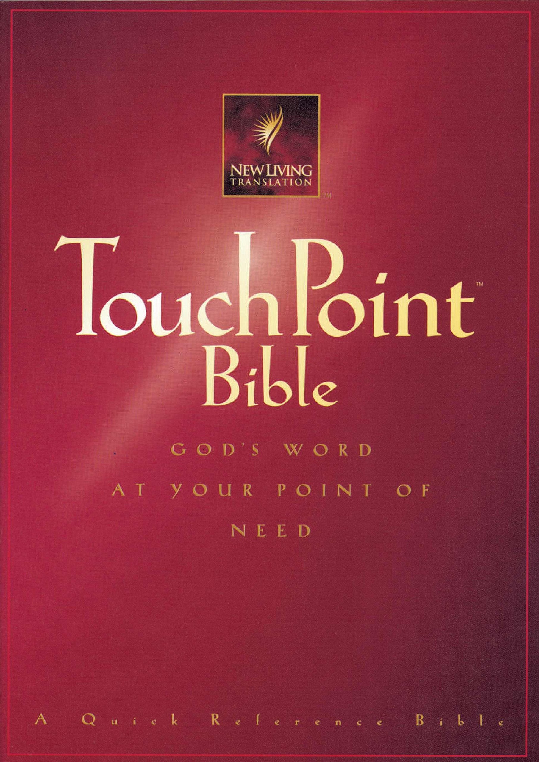 TouchPoint Bible NLT (Softcover, Red) (New Living Translation),Used