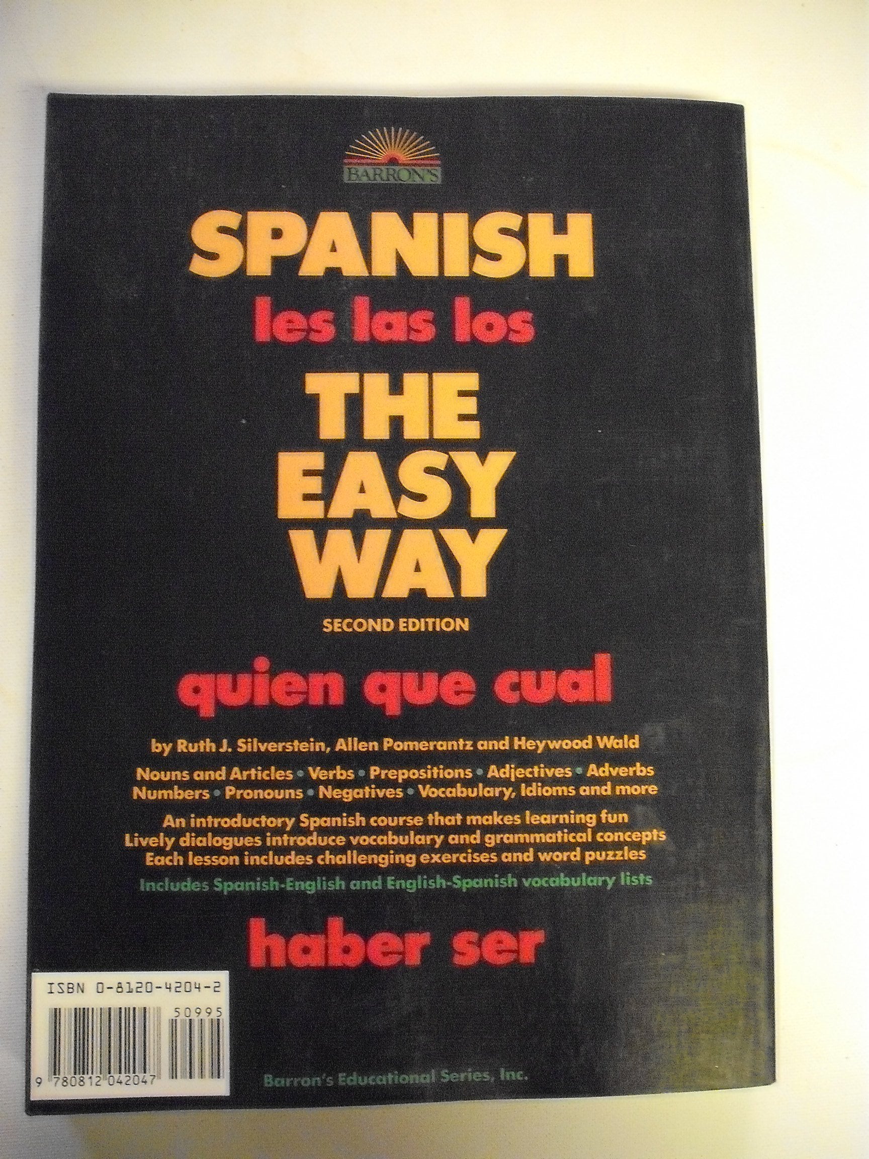 Spanish the Easy Way (Spanish the Easy Way, 2nd ed),Used