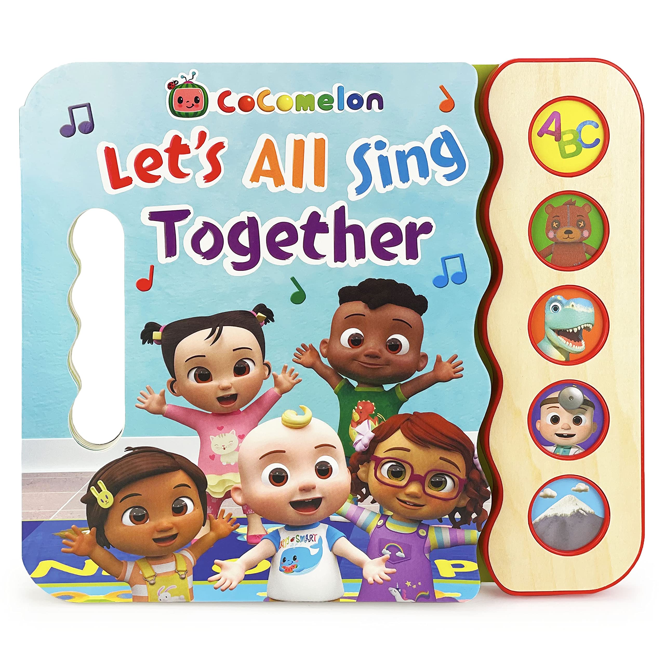 Cocomelon Let'S All Sing Together 5Button Song Book: Sing And Read Toy Book With Jj And Friends