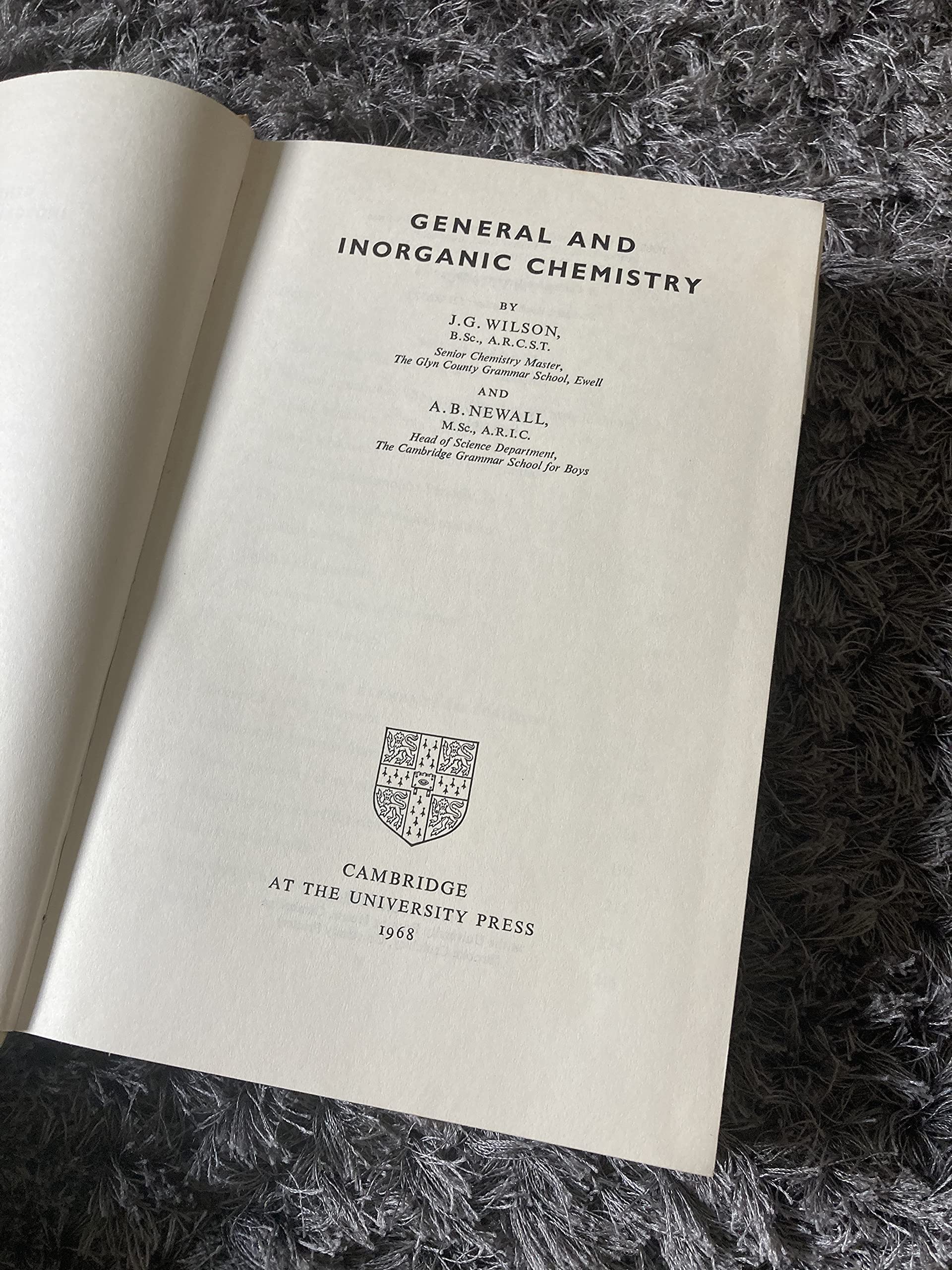 General and Inorganic Chemistry,Used