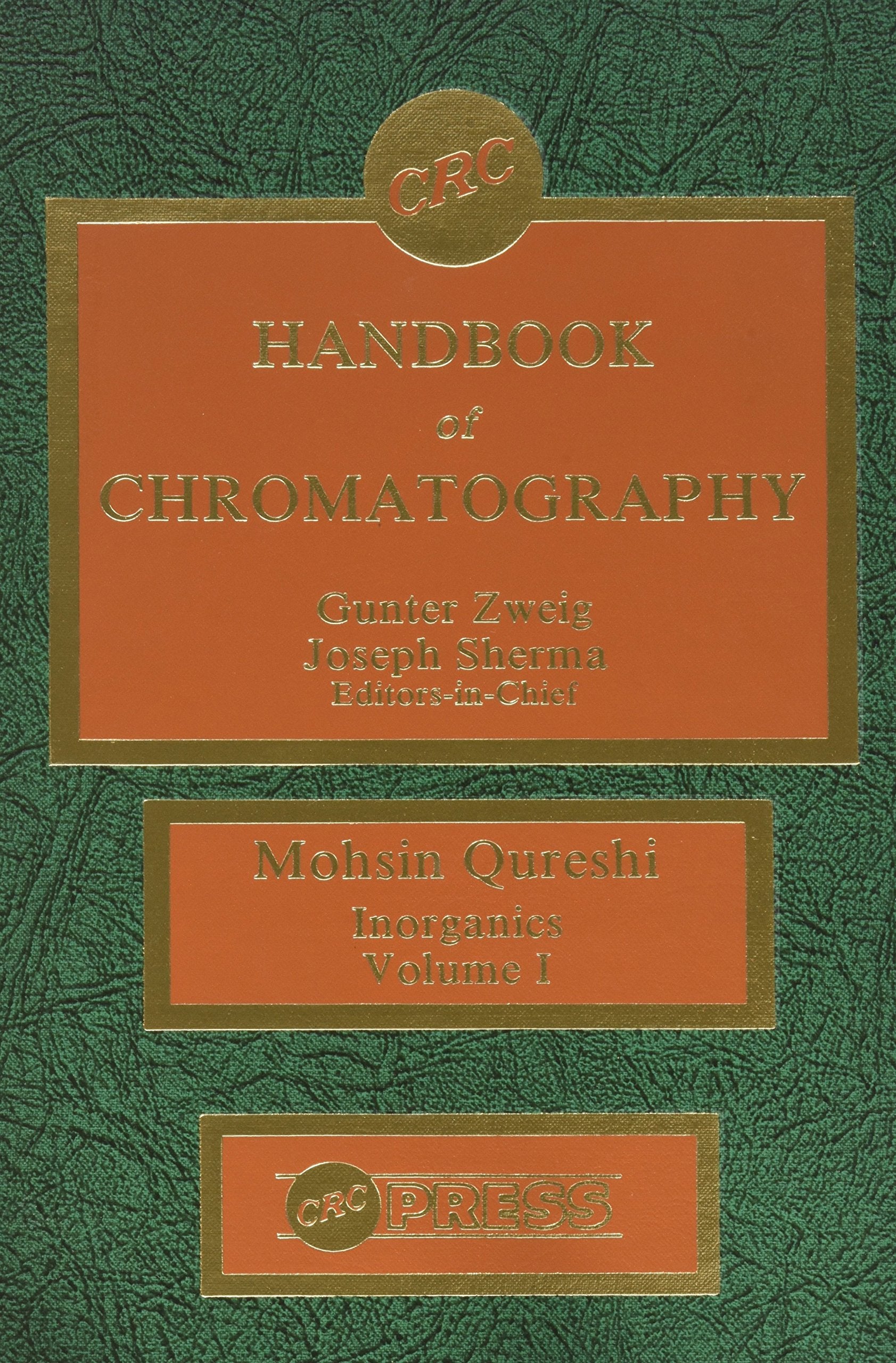 Handbook of Chromatography, Vol. 1: Inorganics,Used
