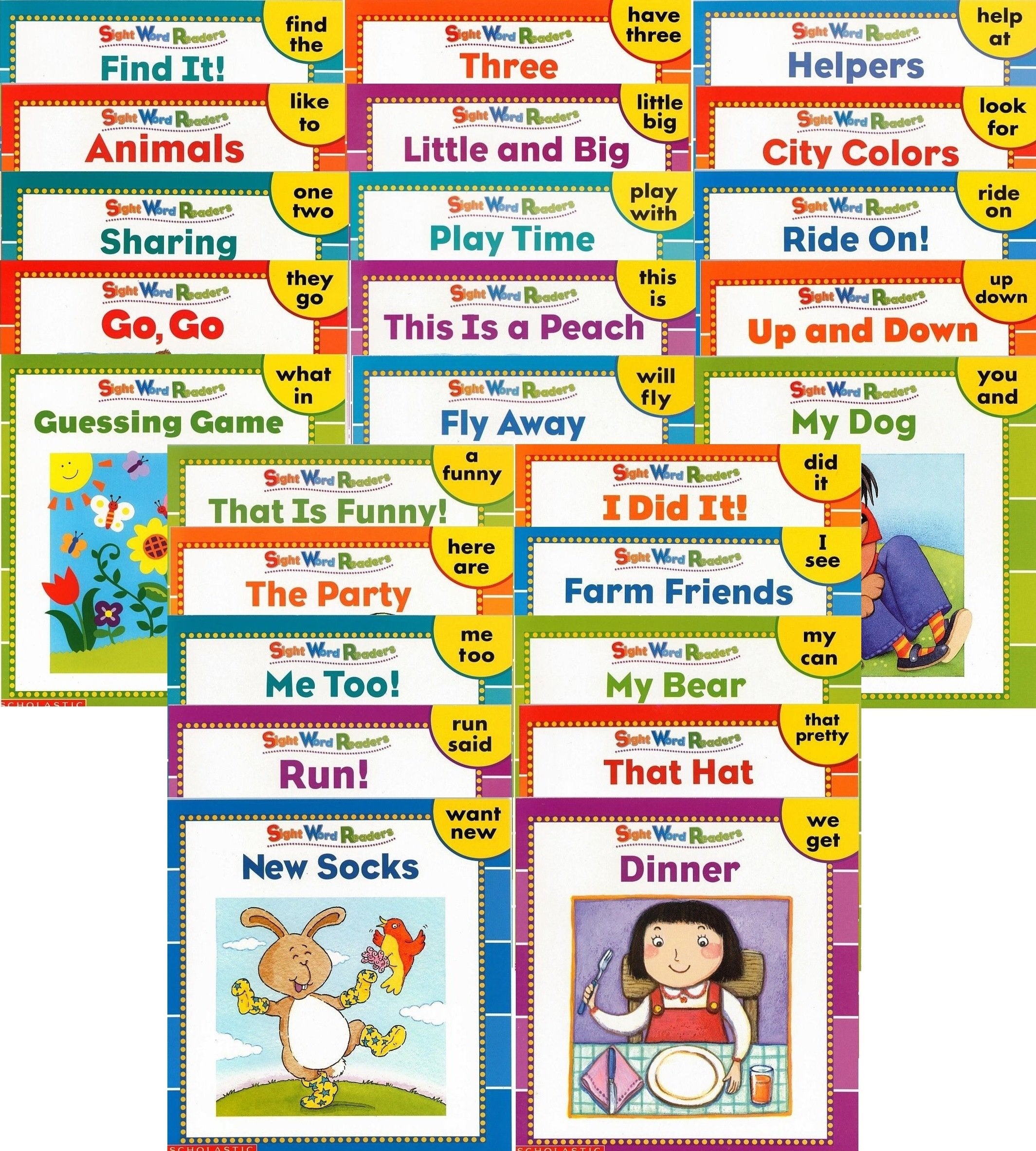 25 New Illustrated Sight Word Readers Phonics Teaching Supples Prek Scholastic 25 Books That Teach 50 Mustknow Sight Words!! (S-new