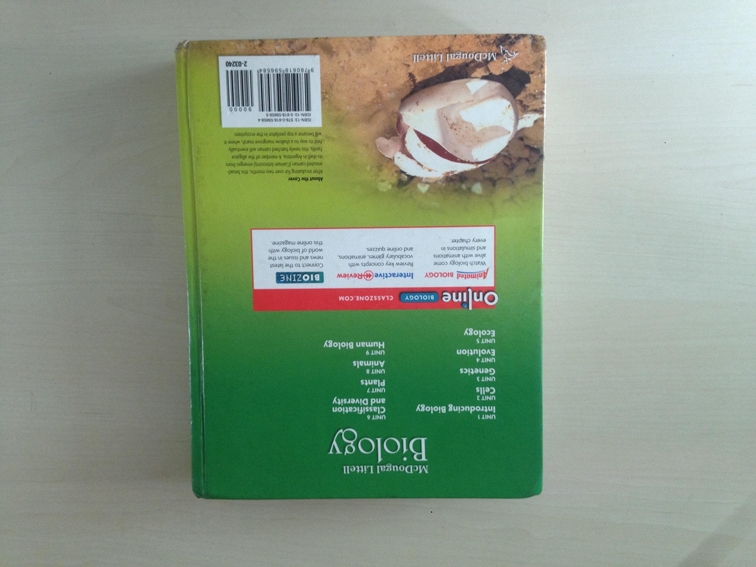 Biology California Student Edition (McDougal Littell Biology),Used