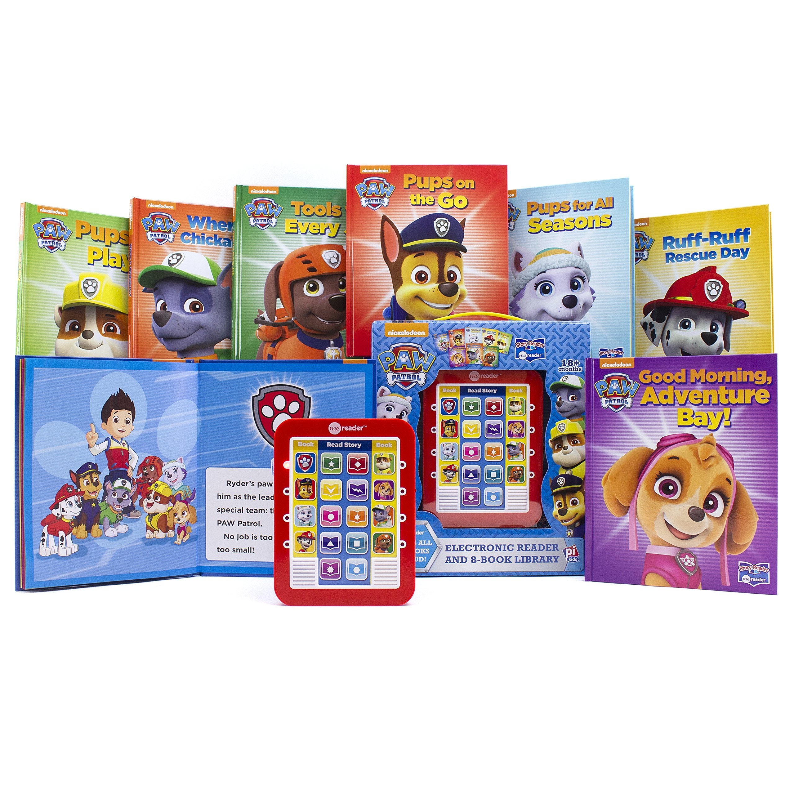 Nickelodeon Paw Patrol Chase, Skye, Marshall, and More!  Me Reader Electronic Reader and 8 Sound Book Library  PI Kids,Used