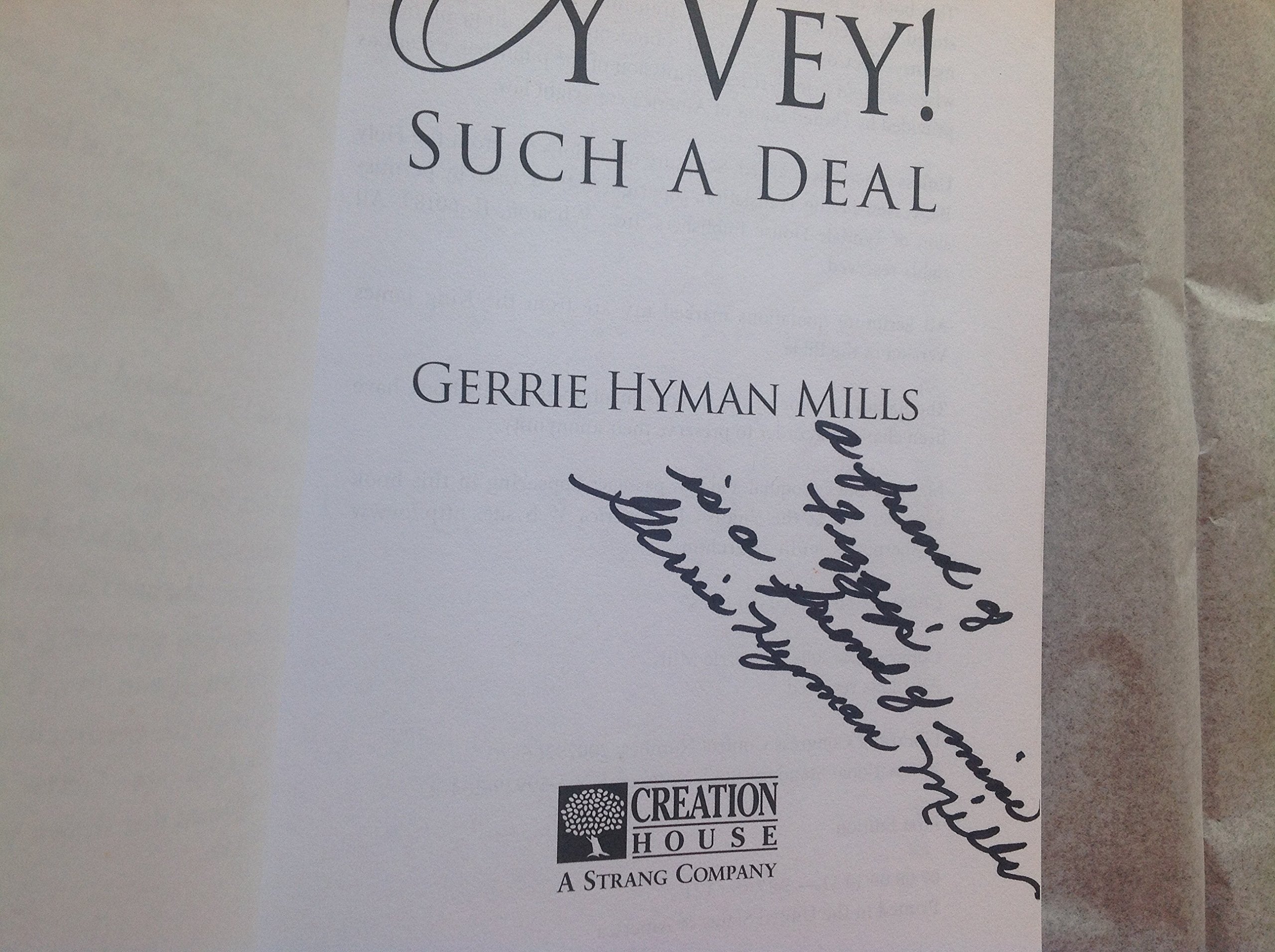 Oy Vey! Such A Deal: Jazzed by Faith and Chocolate Pudding,Used