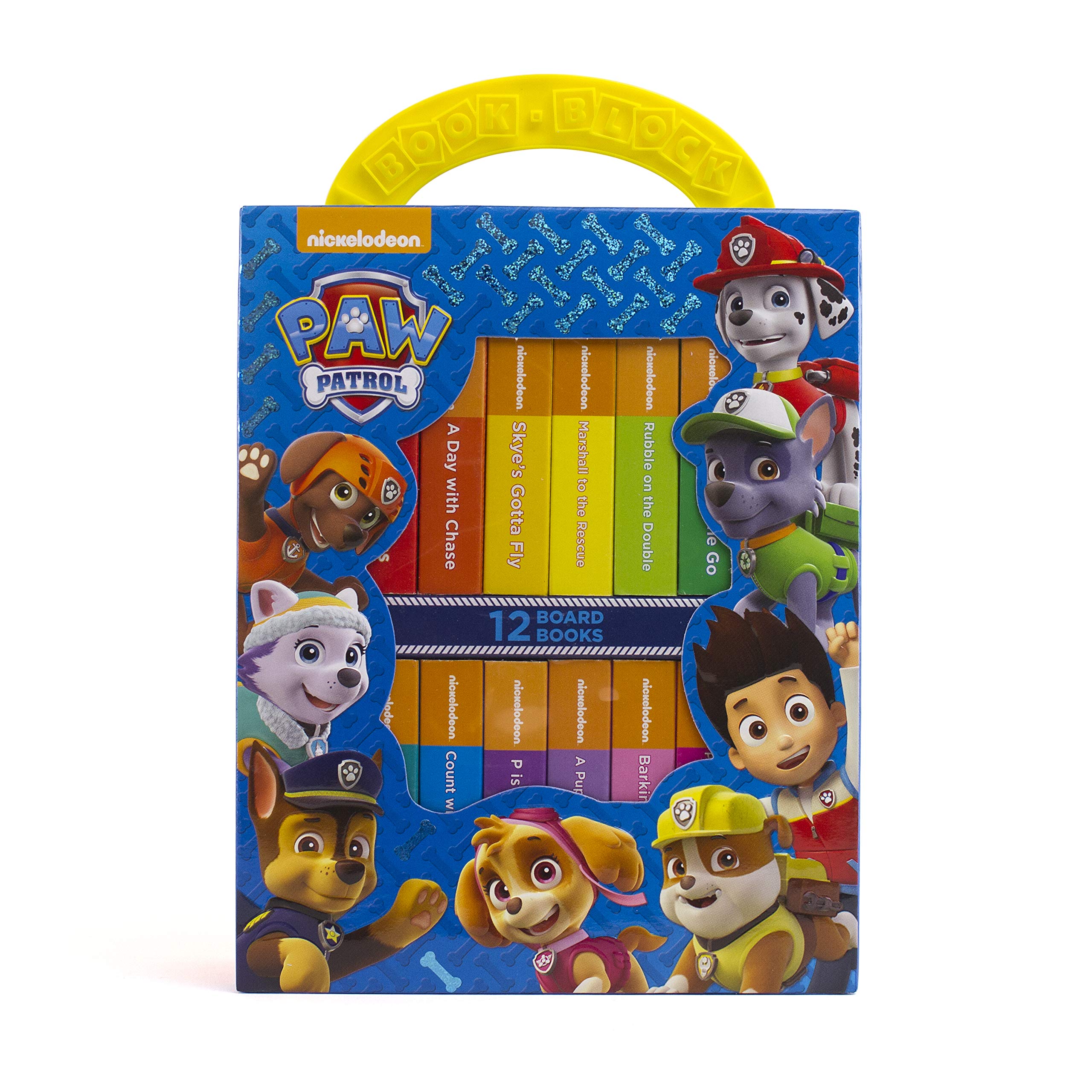 Nickelodeon Paw Patrol Chase, Skye, Marshall, and More!  My First Library Board Book Block 12Book Set  PI Kids,Used