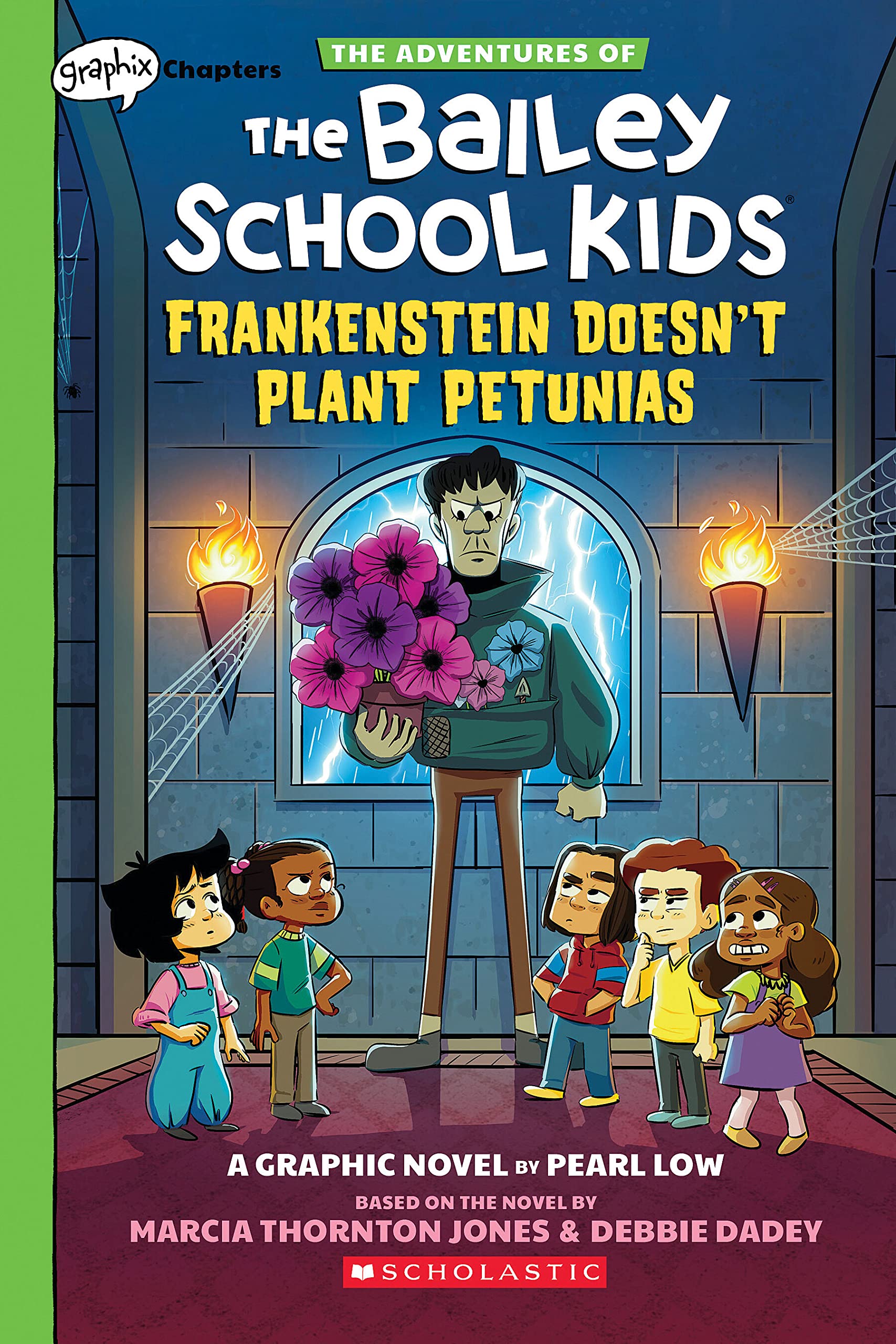 Frankenstein Doesn'T Plant Petunias: A Graphix Chapters Book (The Adventures Of The Bailey School Kids #2) (The Adventures Of Th,Used
