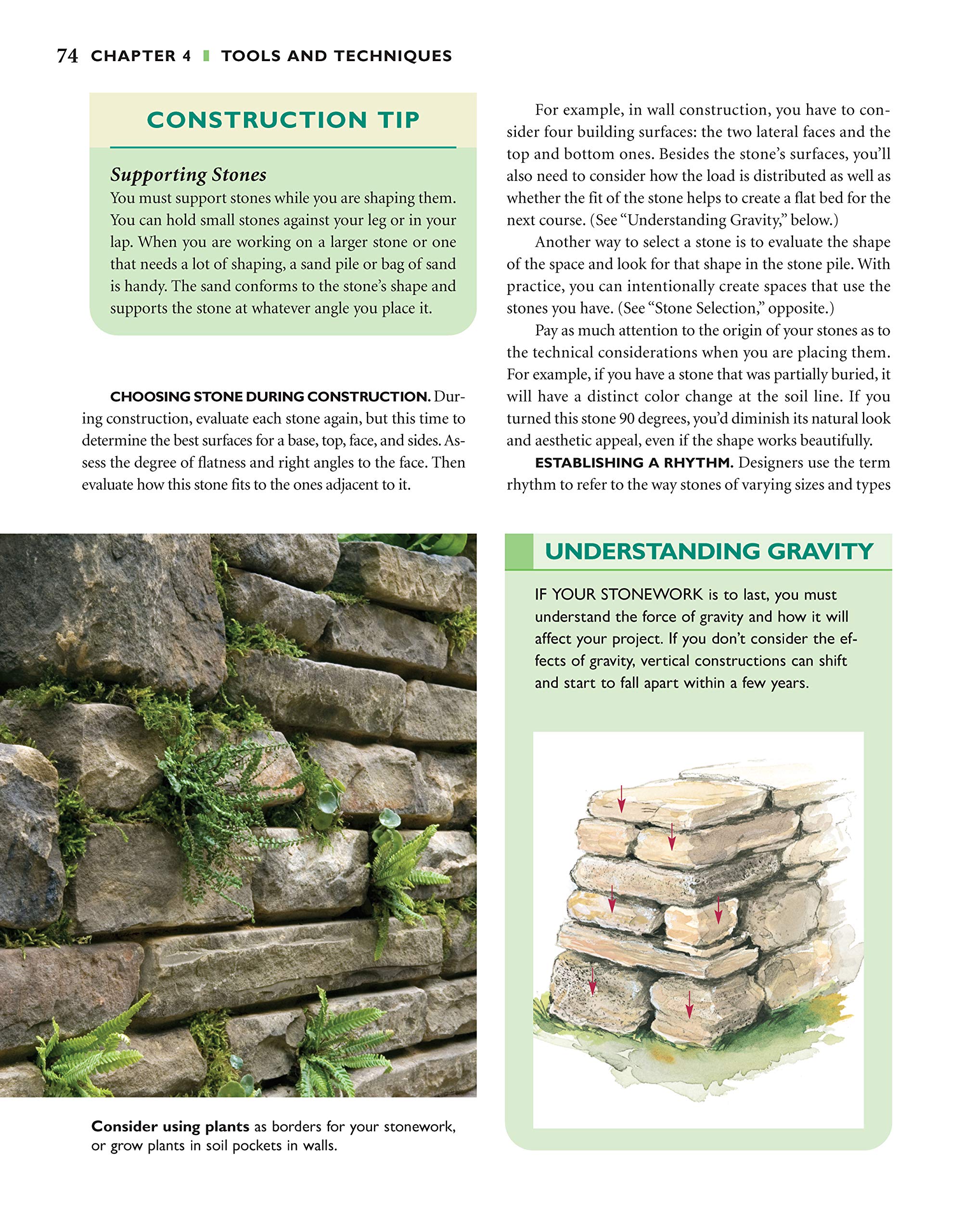 Landscaping with Stone, 2nd Edition: Create Patios, Walkways, Walls, and Other Landscape Features (Creative Homeowner) Over 300 ,Used