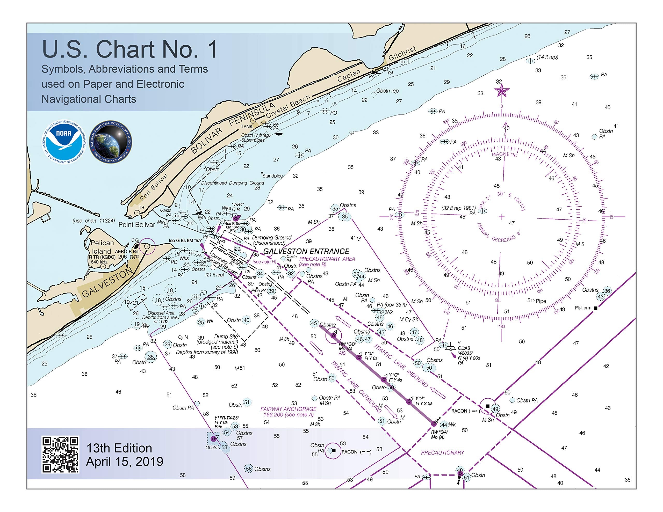 U.S. Chart No. 1 13Th Edition: Symbols, Abbreviations And Terms Used On Paper And Electronic Navigational Charts