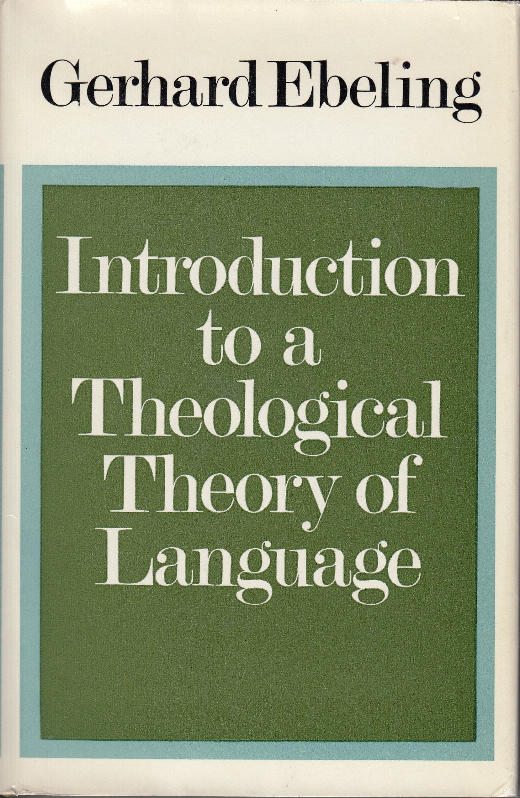 Introduction To A Theological Theory Of Language,Used