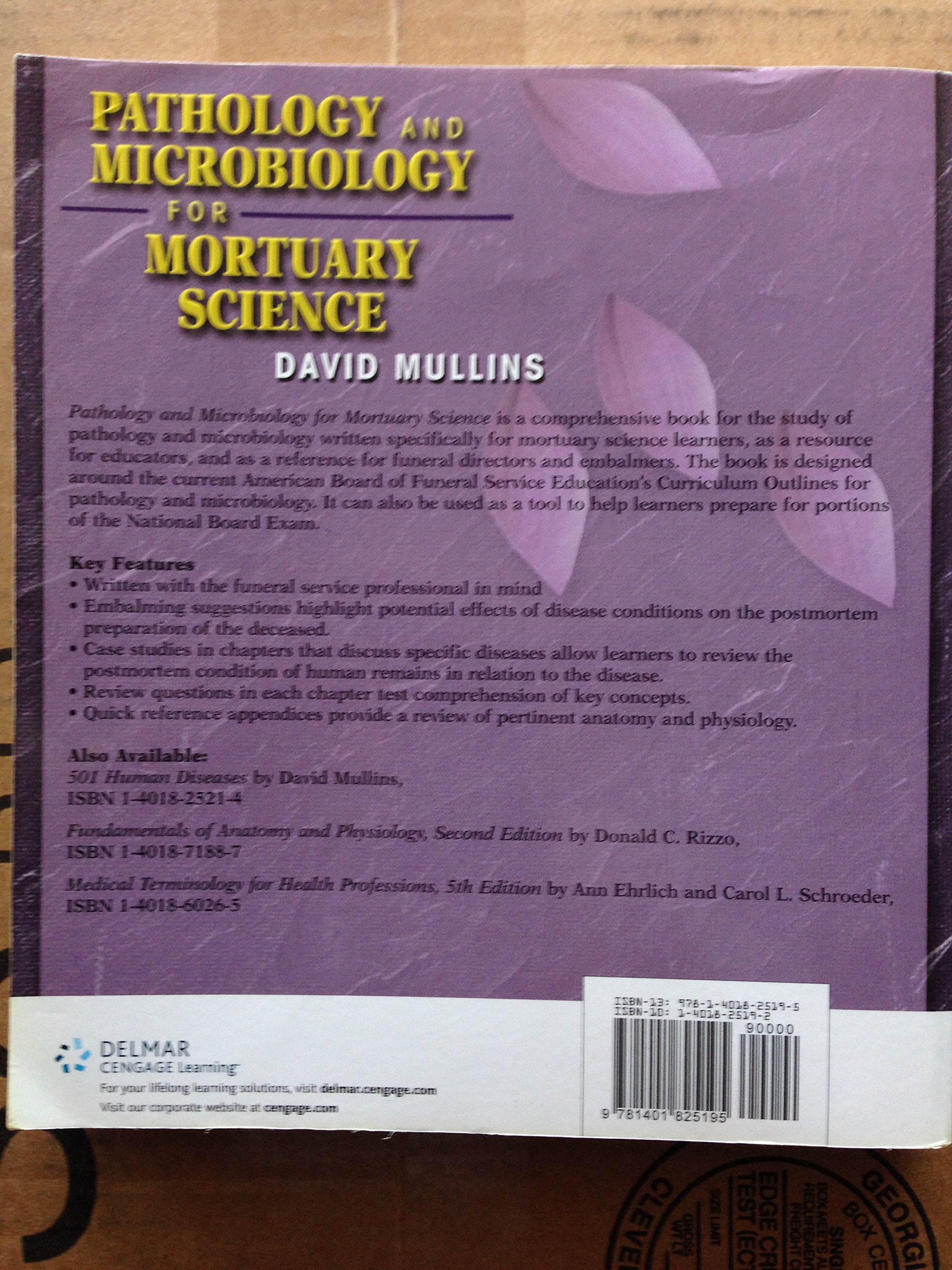 Pathology and Microbiology for Mortuary Science,Used