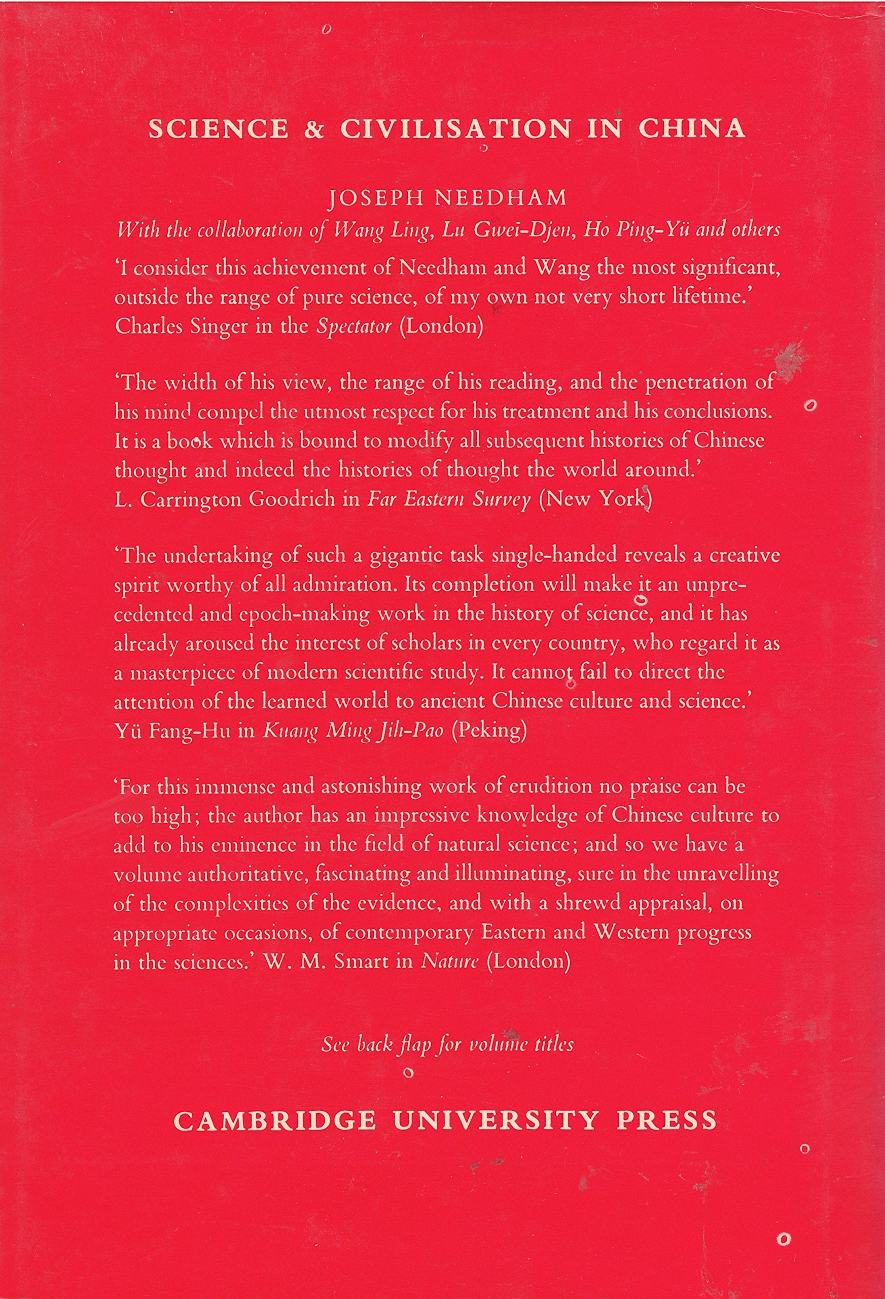 The Shorter Science and Civilisation in China, Vol. 2,Used