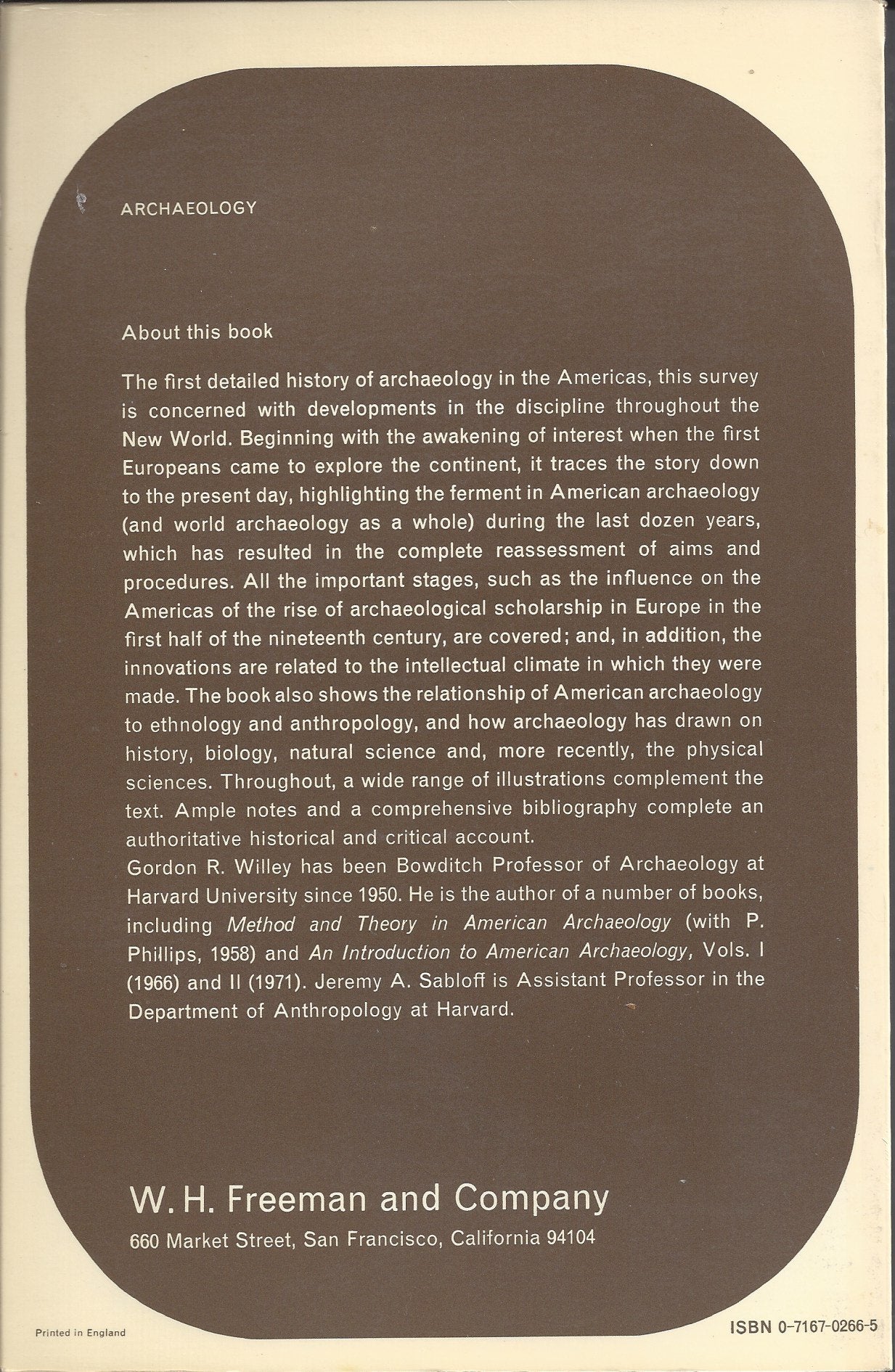 A History of American Archaeology,Used