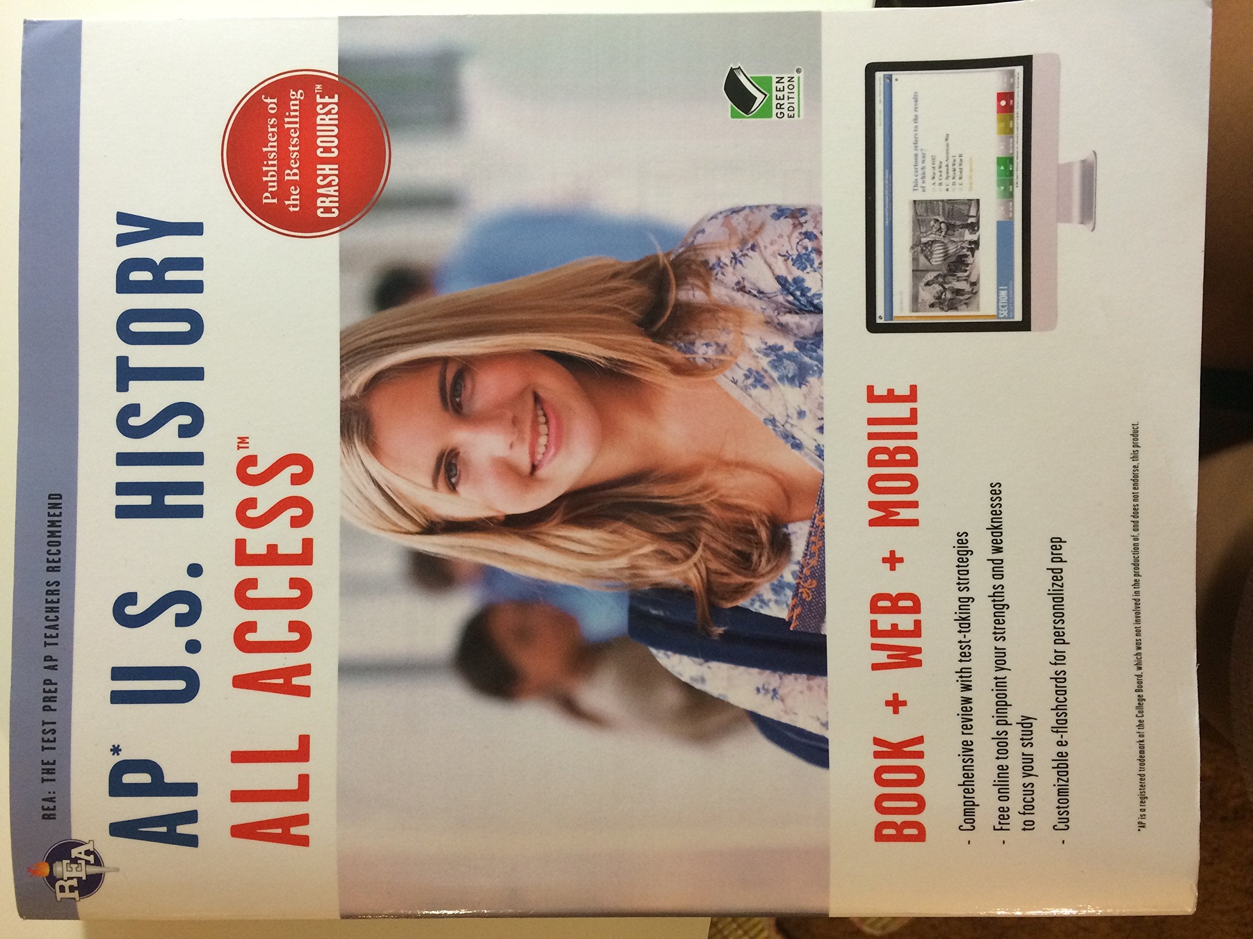 Ap U.S. History All Access Book + Online + Mobile (Advanced Placement (Ap) All Access),Used