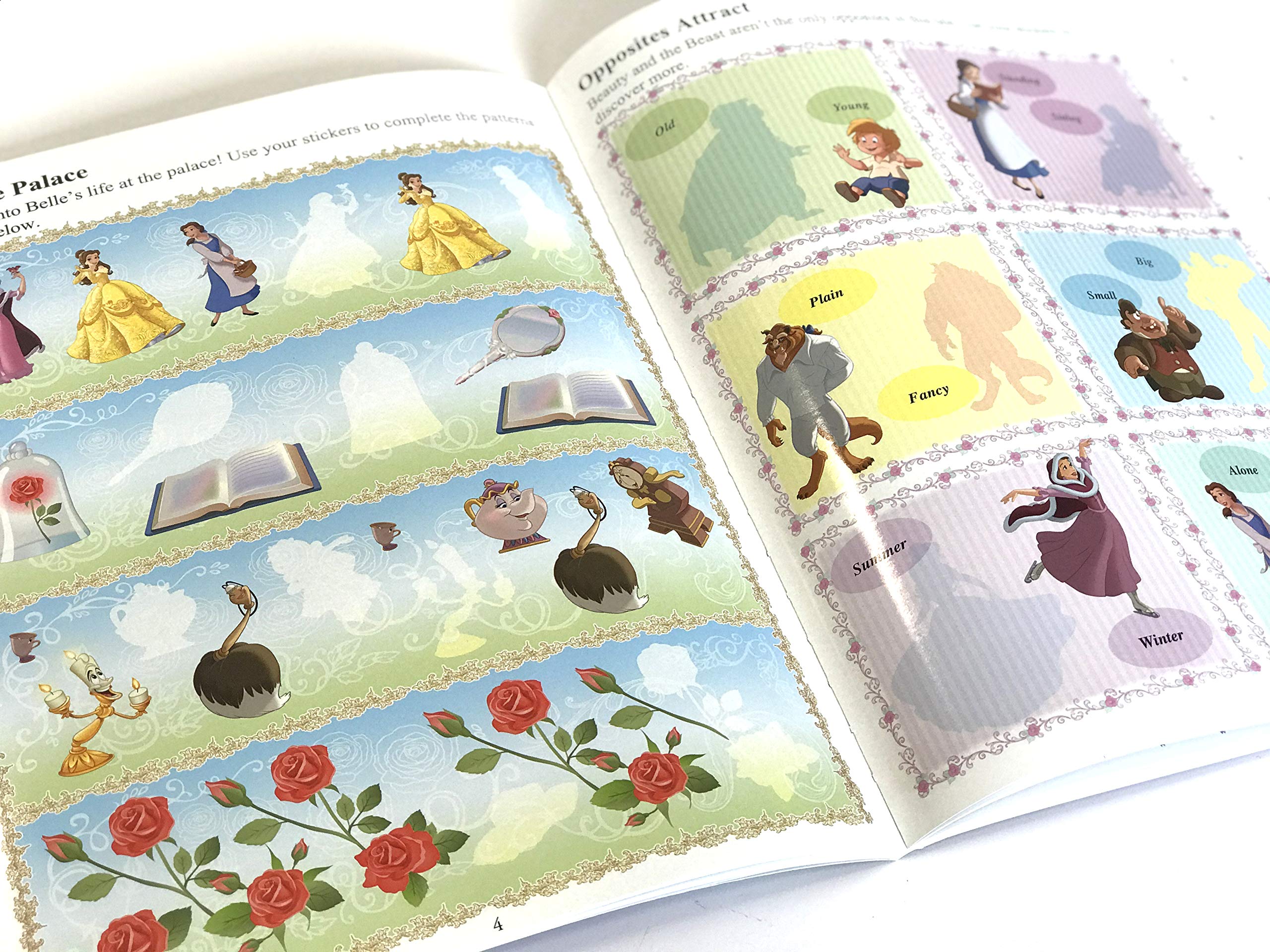 Disney Princess Sticker Book Treasury Activity Books for kids, 350 reusable stickers, 96 pages of fun,Used