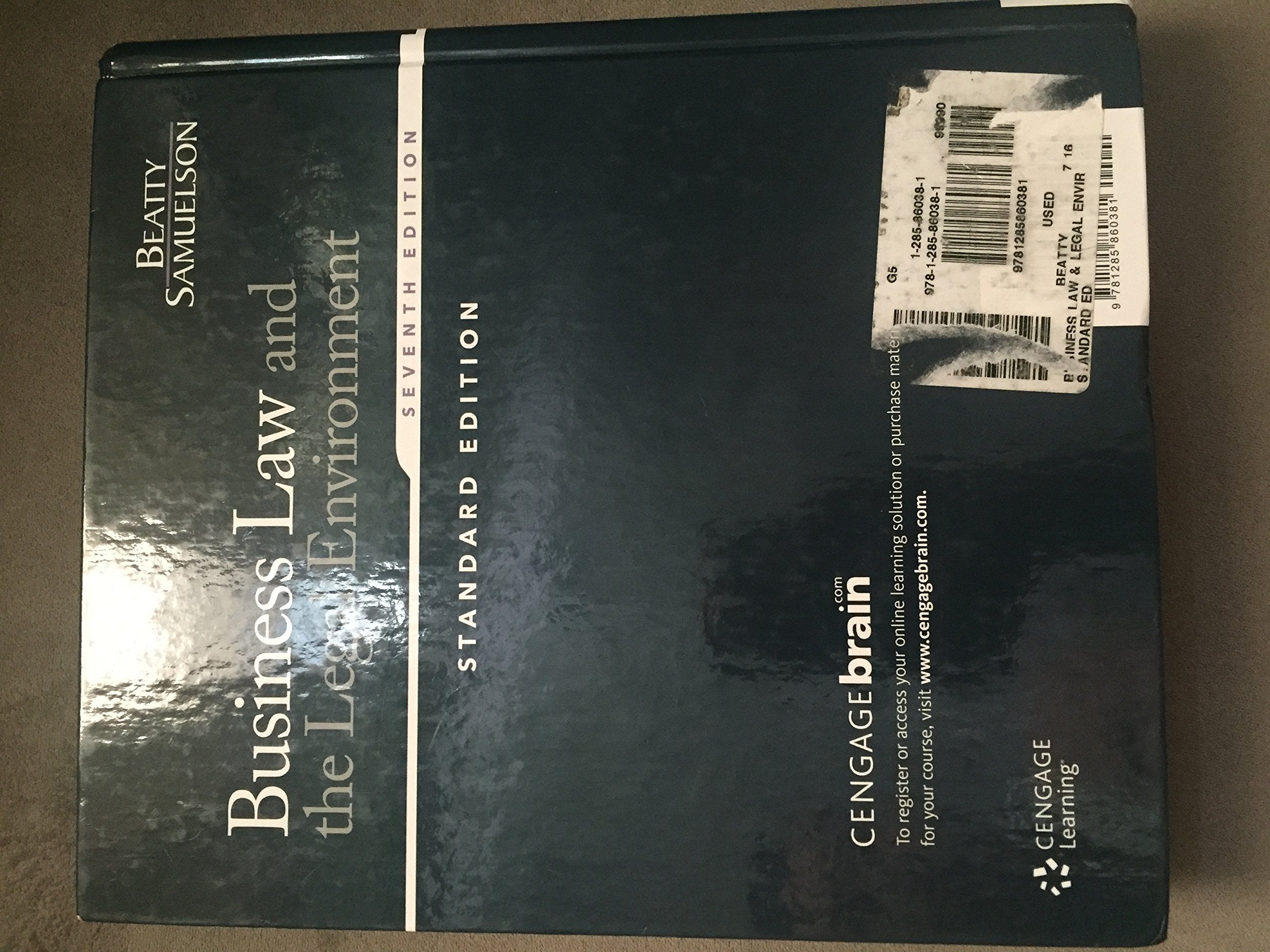 Business Law and the Legal Environment,Used