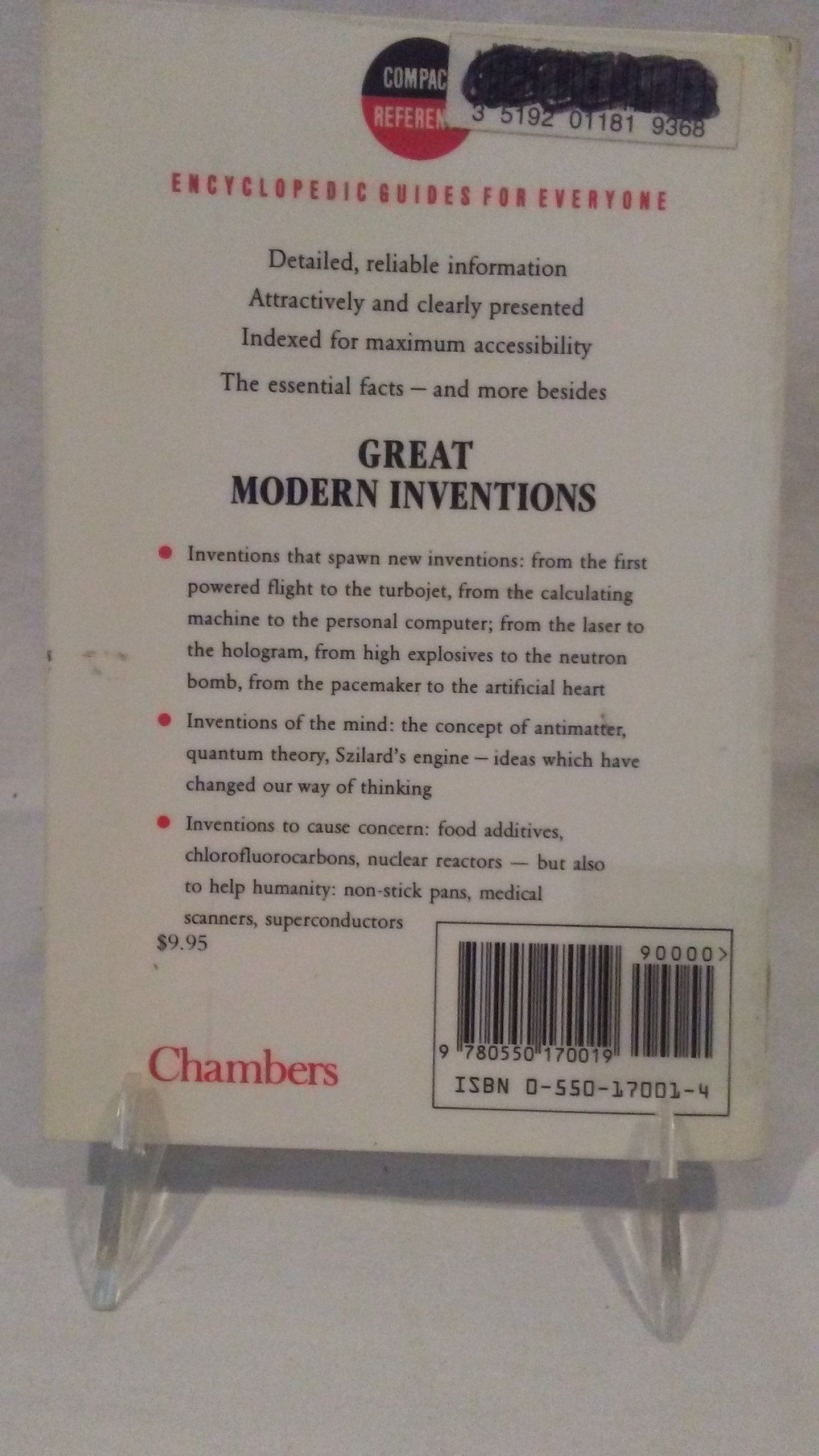 Great Modern Inventions (Chambers Compact Reference Series),Used