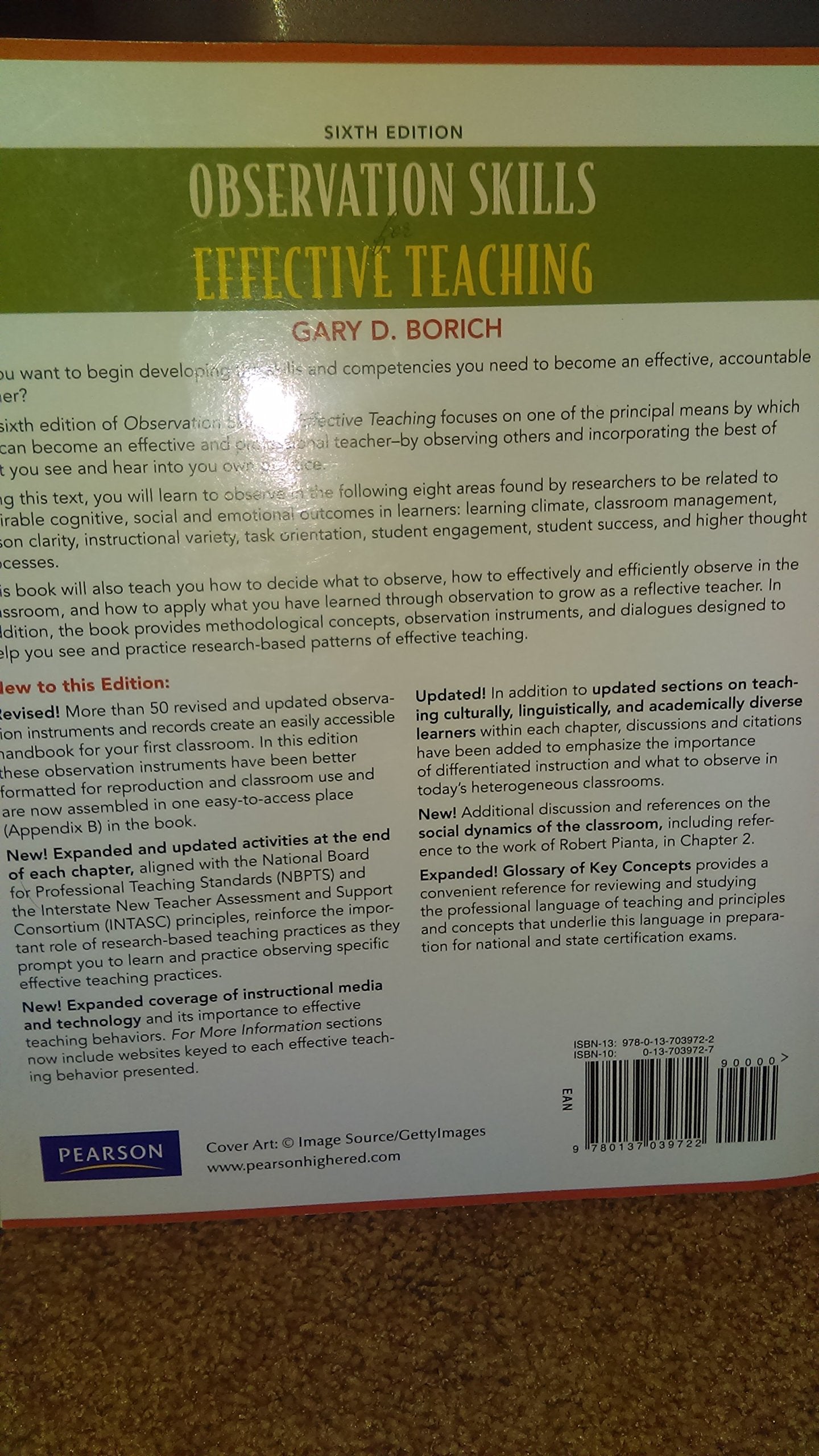 Observation Skills for Effective Teaching,New