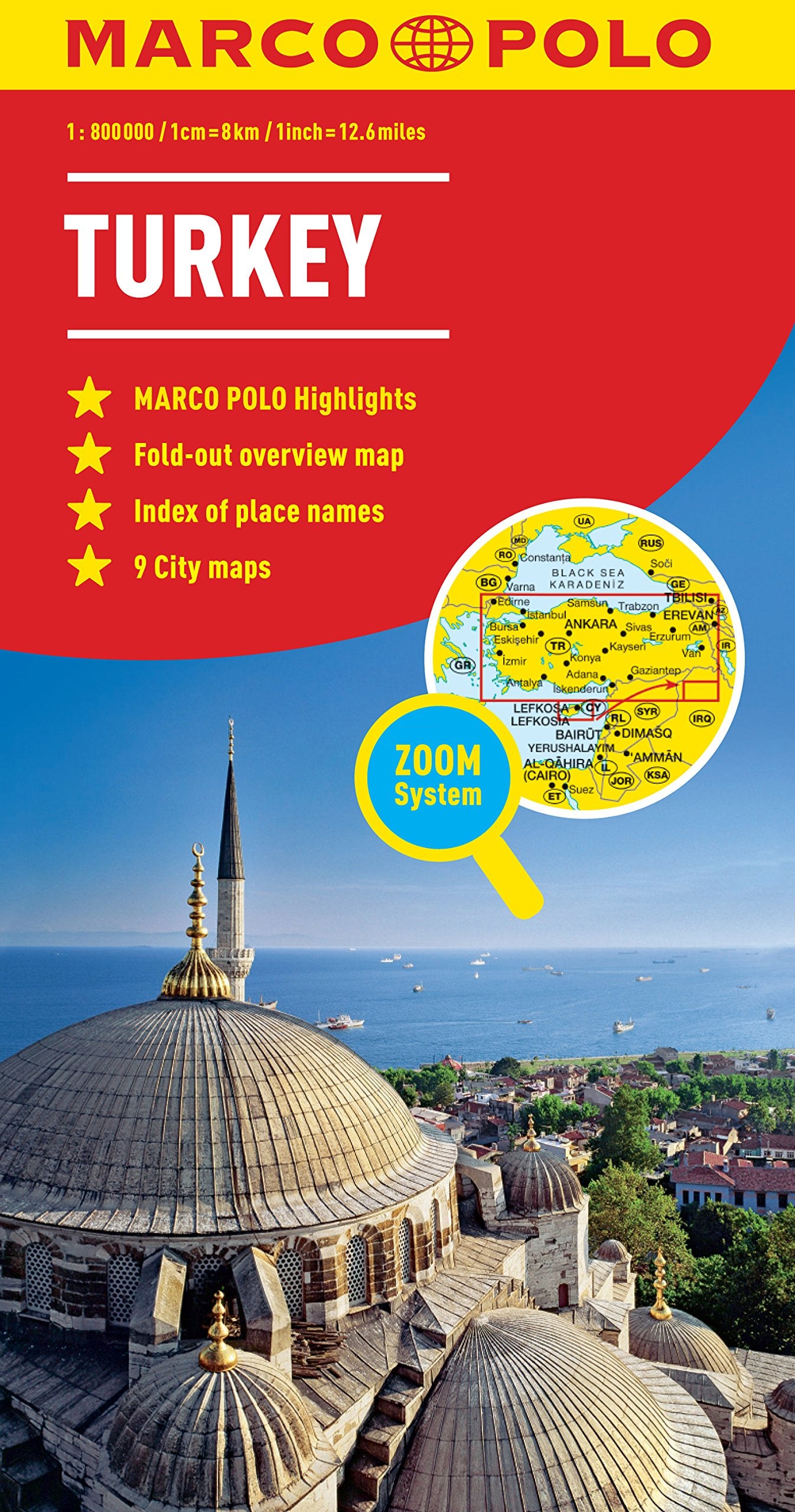 Turkey Marco Polo Map (Marco Polo Maps),Used