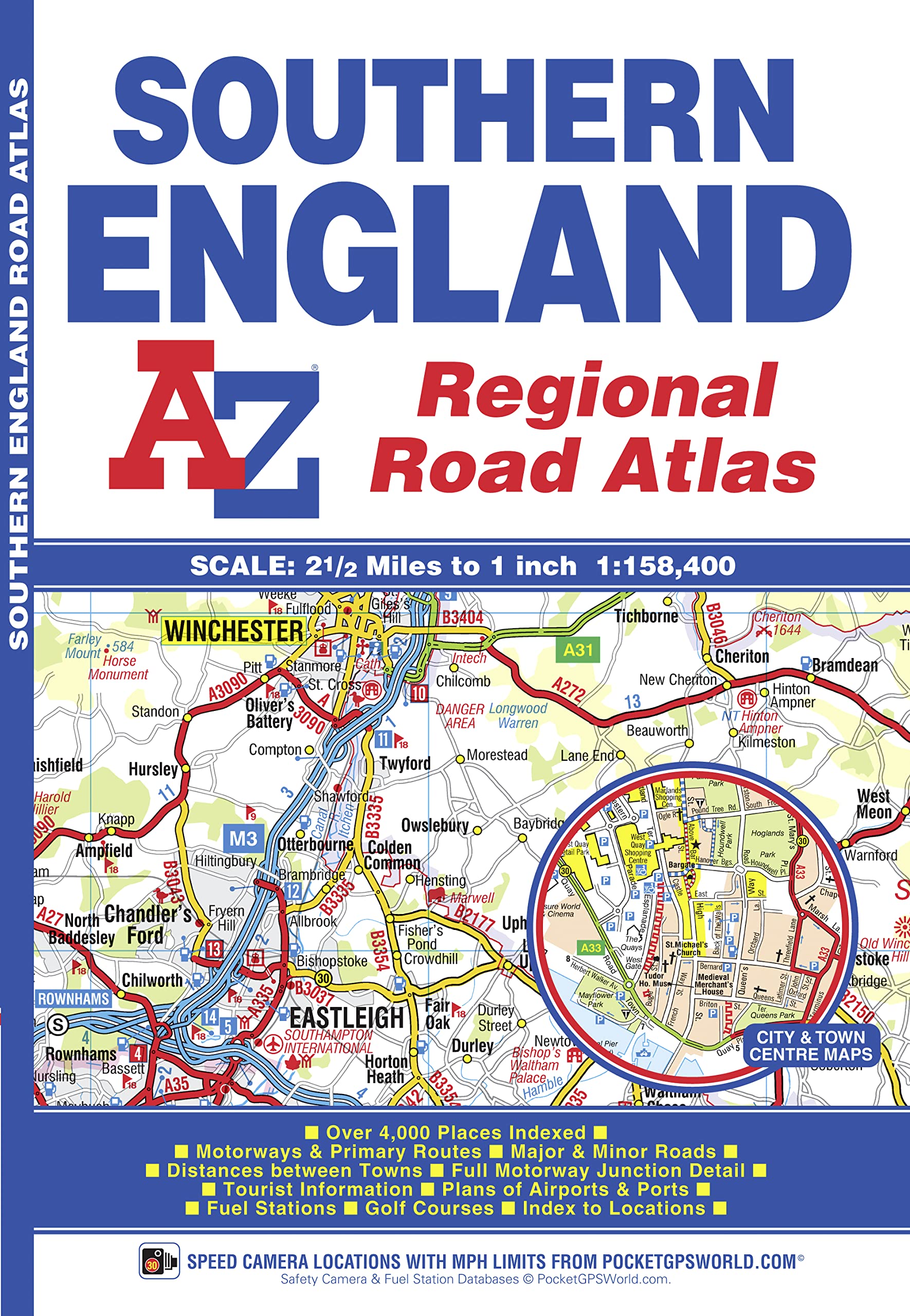 Southern England Regional AZ Road Atlas,Used