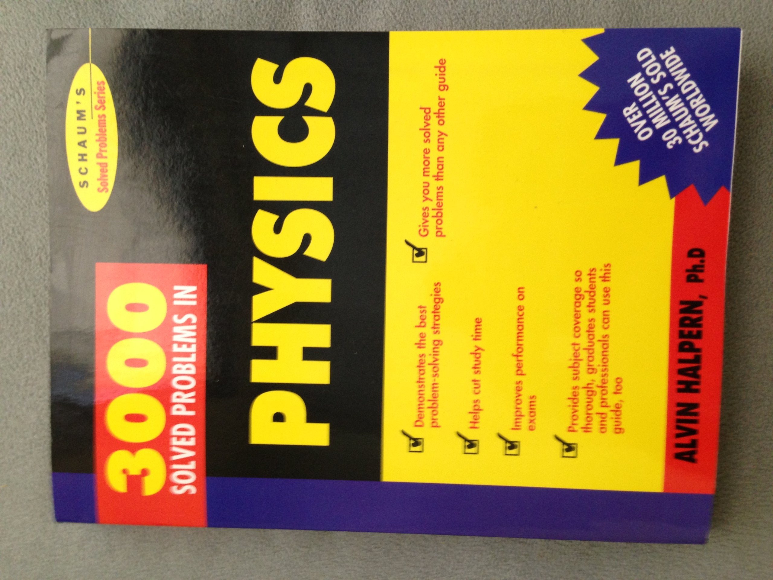 3,000 Solved Problems In Physics (Schaum'S Solved Problems) (Schaum'S Solved Problems Series),Used