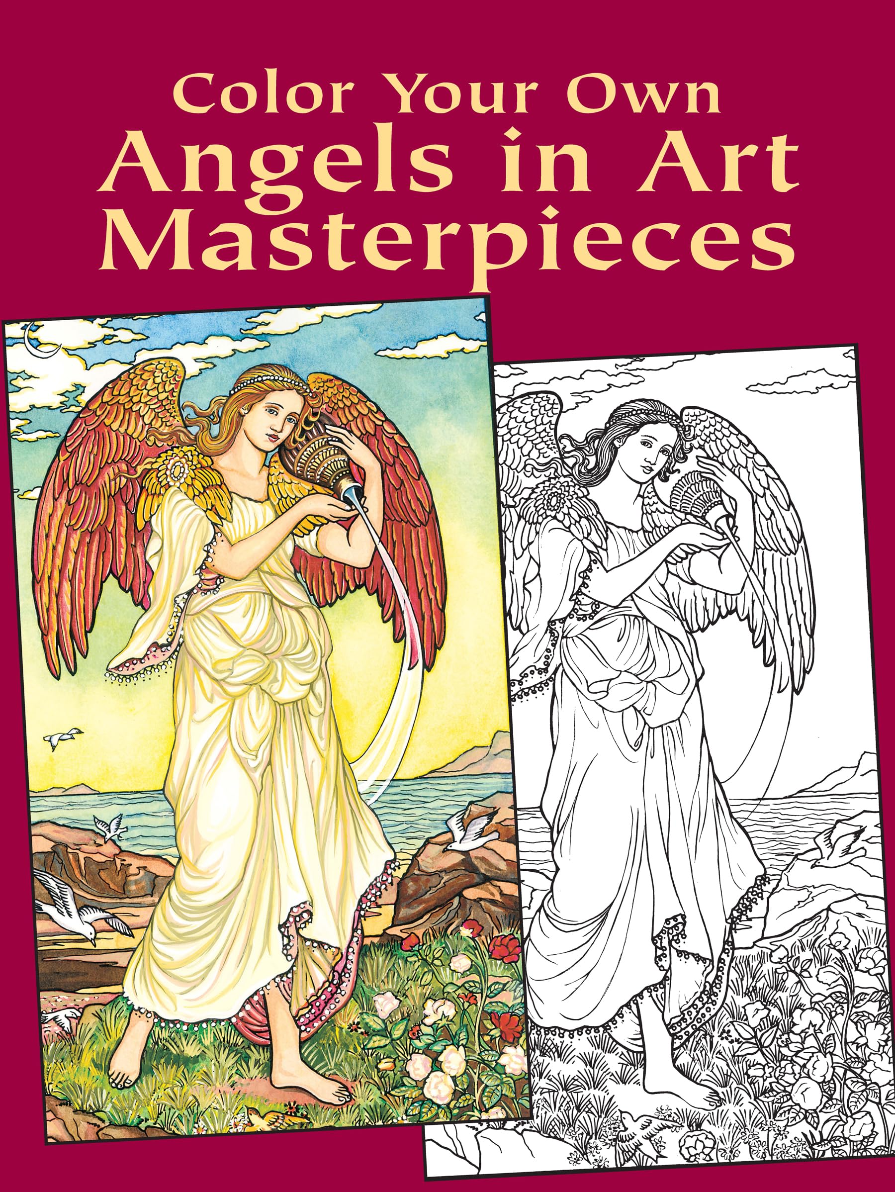 Color Your Own Angels in Art Masterpieces (Dover Art Masterpieces To Color),Used