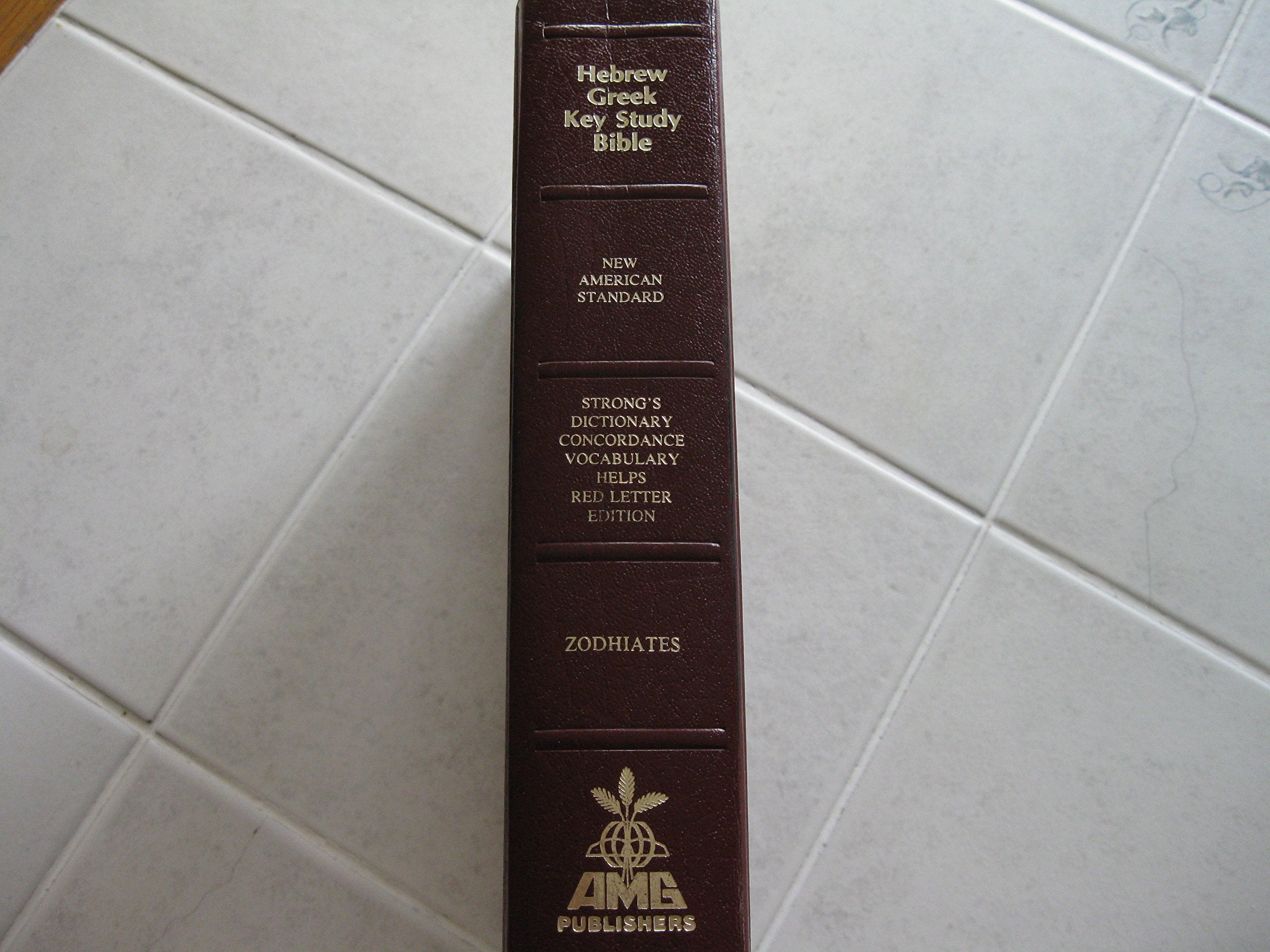 HebrewGreek Key Word Study Bible: New American Standard Bible,Used