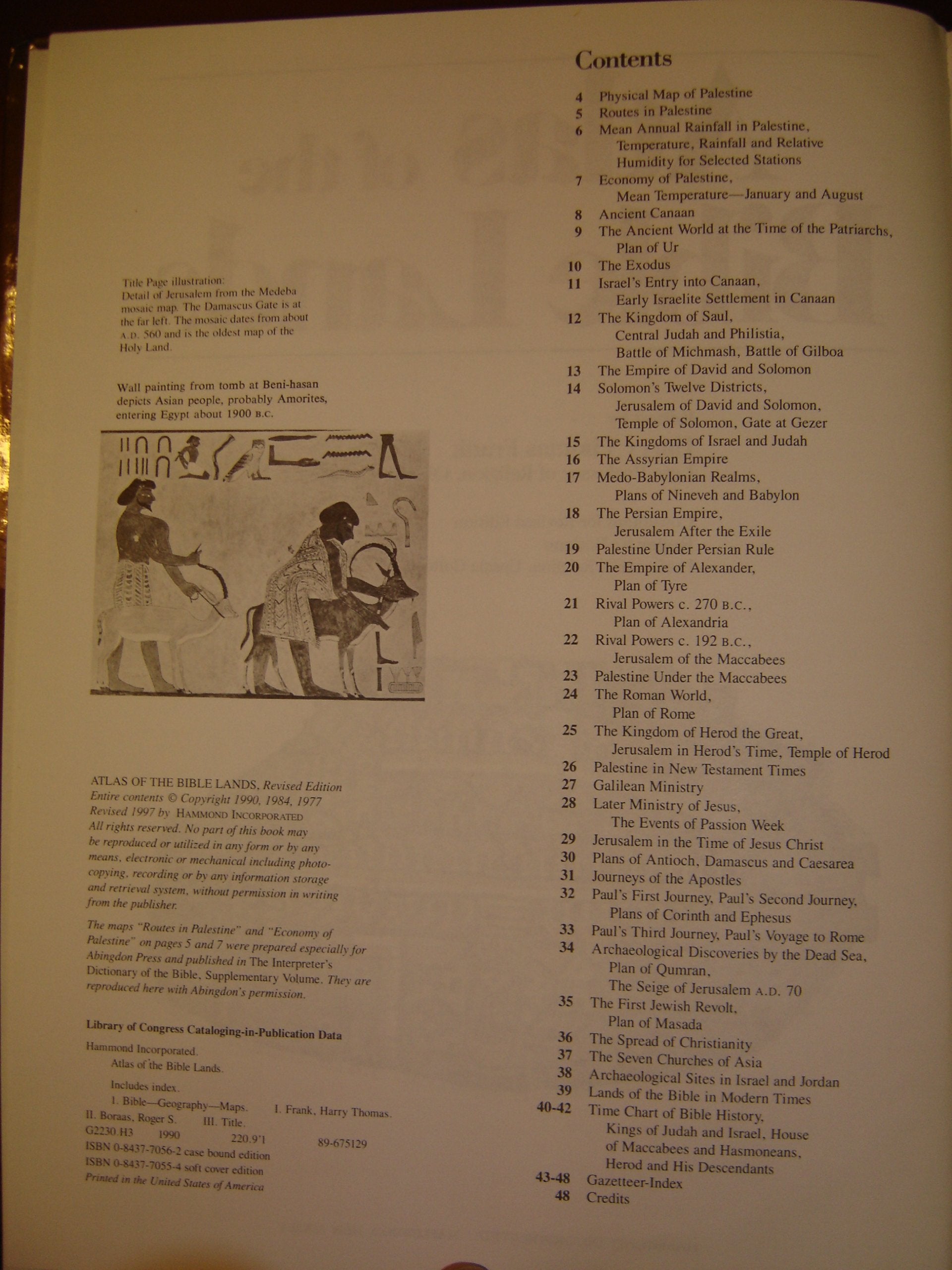 Atlas of the Bible Lands,Used
