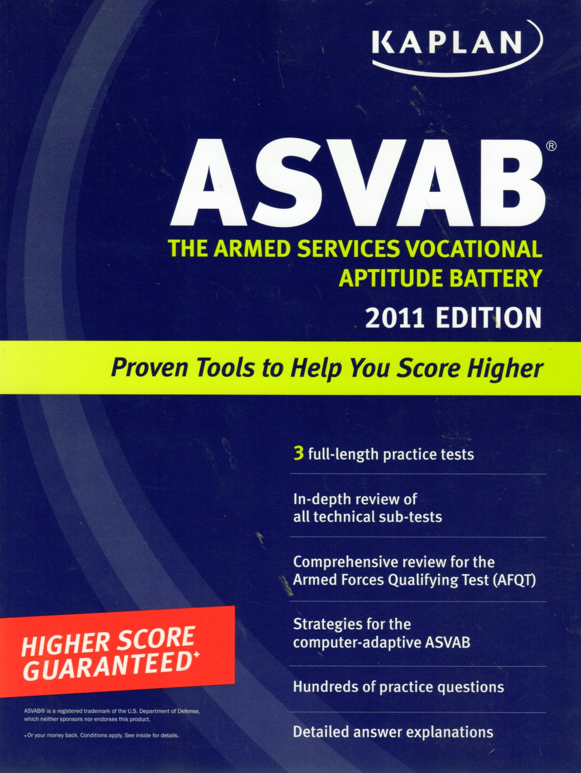 Kaplan ASVAB 2011 Edition,Used