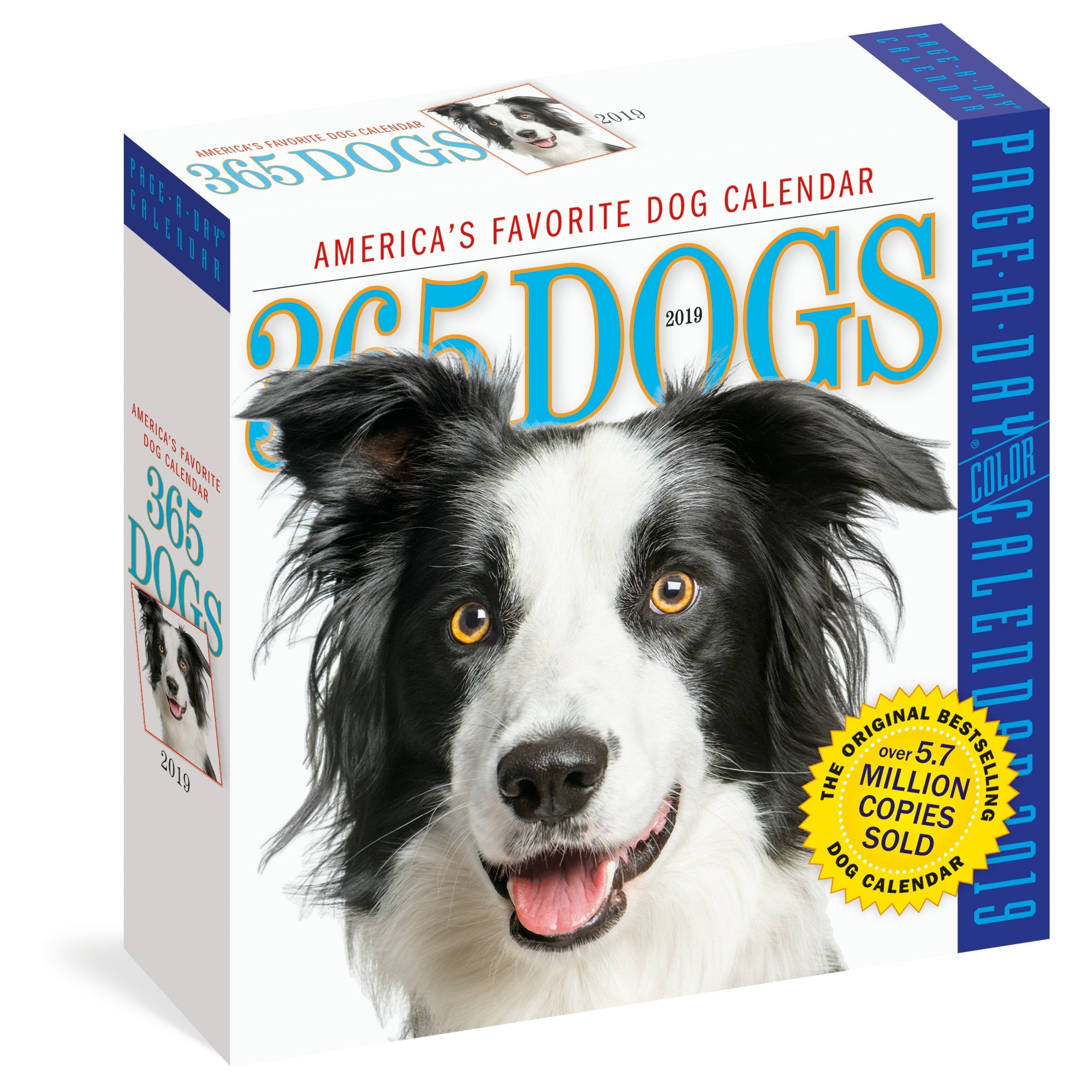 365 Dogs PageADay Calendar 2019,Used