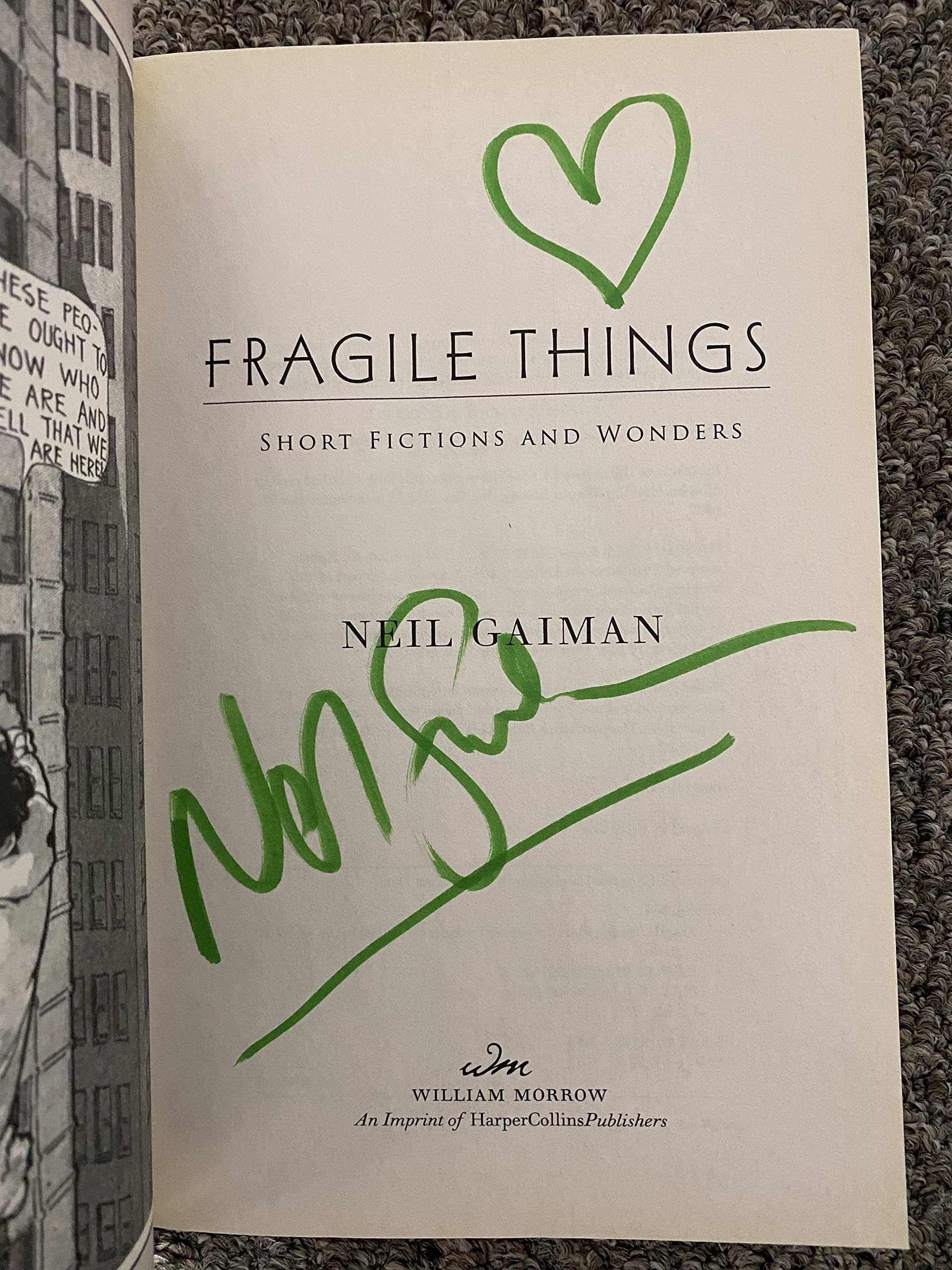 Fragile Things: Short Fictions And Wonders-used