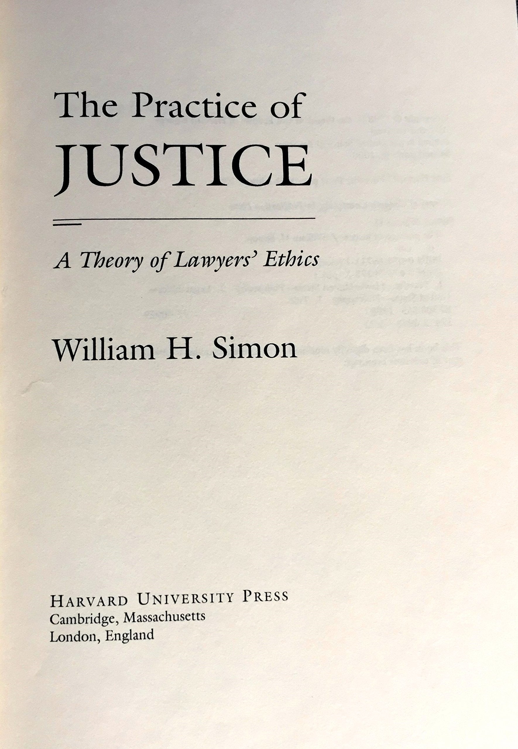 The Practice of Justice,Used