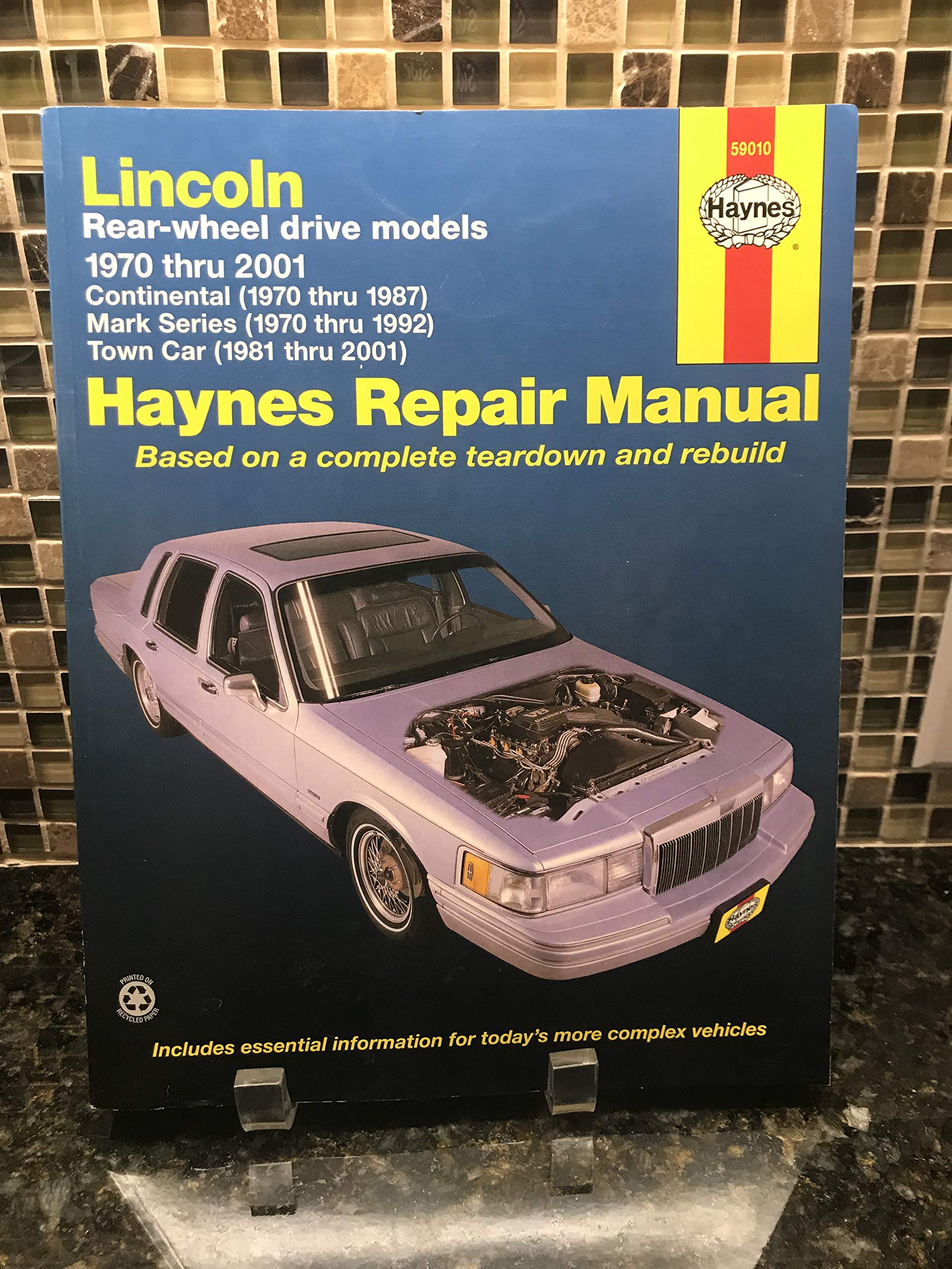 Lincoln Towncar, 19812001; Continental, 197087; and Mark Series, 1970 1992 (Haynes Manuals),Used