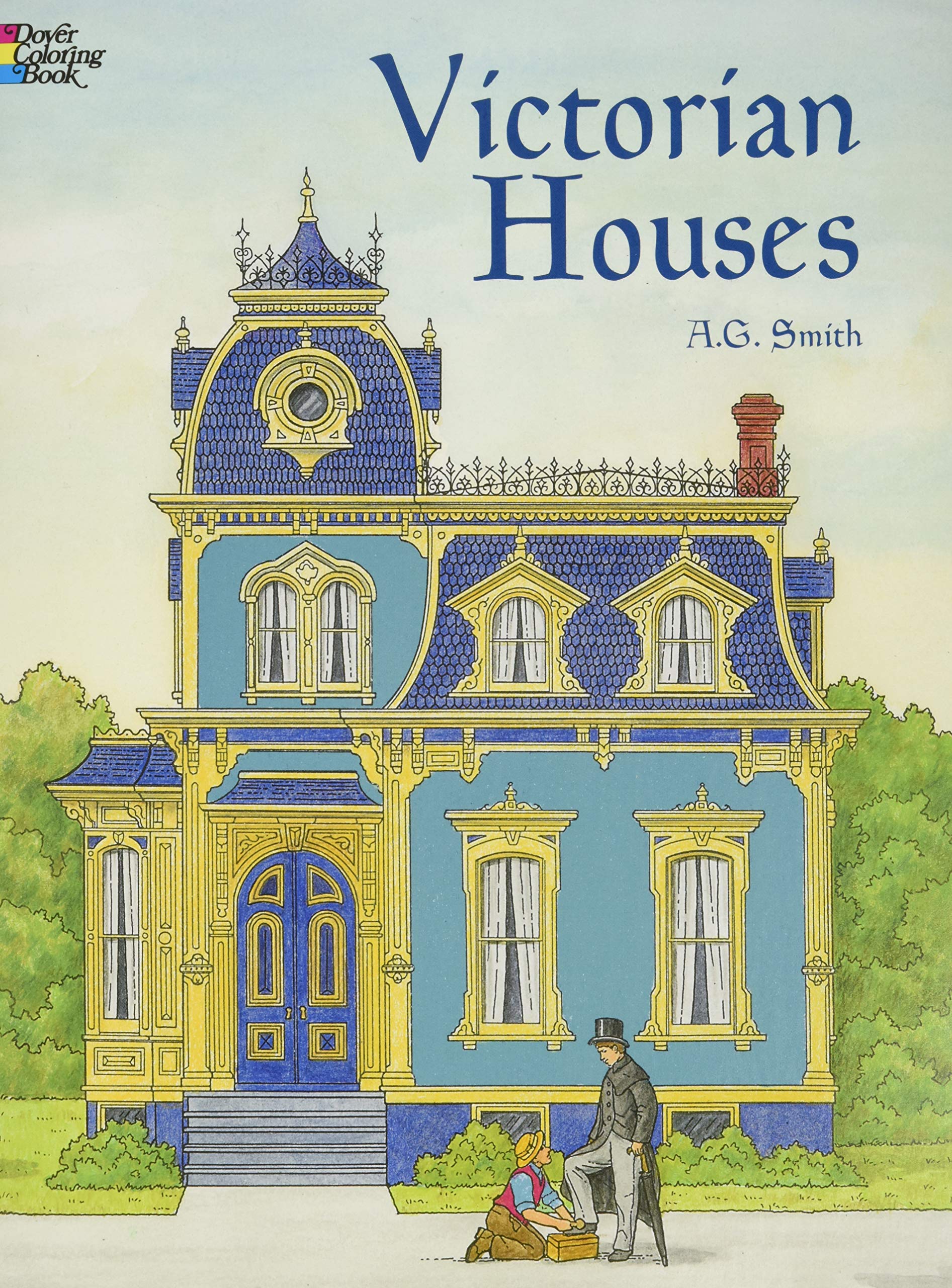 Victorian Houses Coloring Book (Dover American History Coloring Books),Used