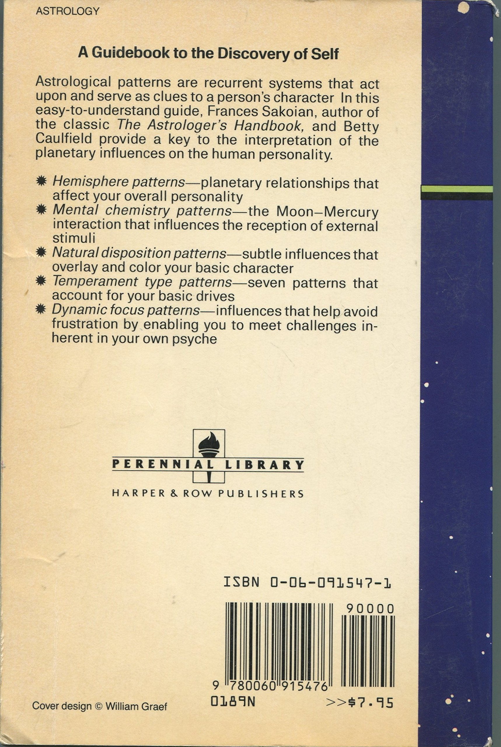 Astrological Patterns: The Key to Self Discovery,Used