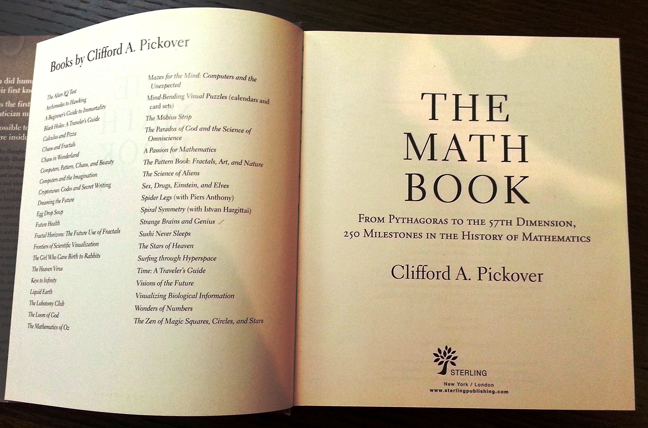 The Math Book: From Pythagoras to the 57th Dimension, 250 Milestones in the History of Mathematics (Union Square & Co. Milestone,Used