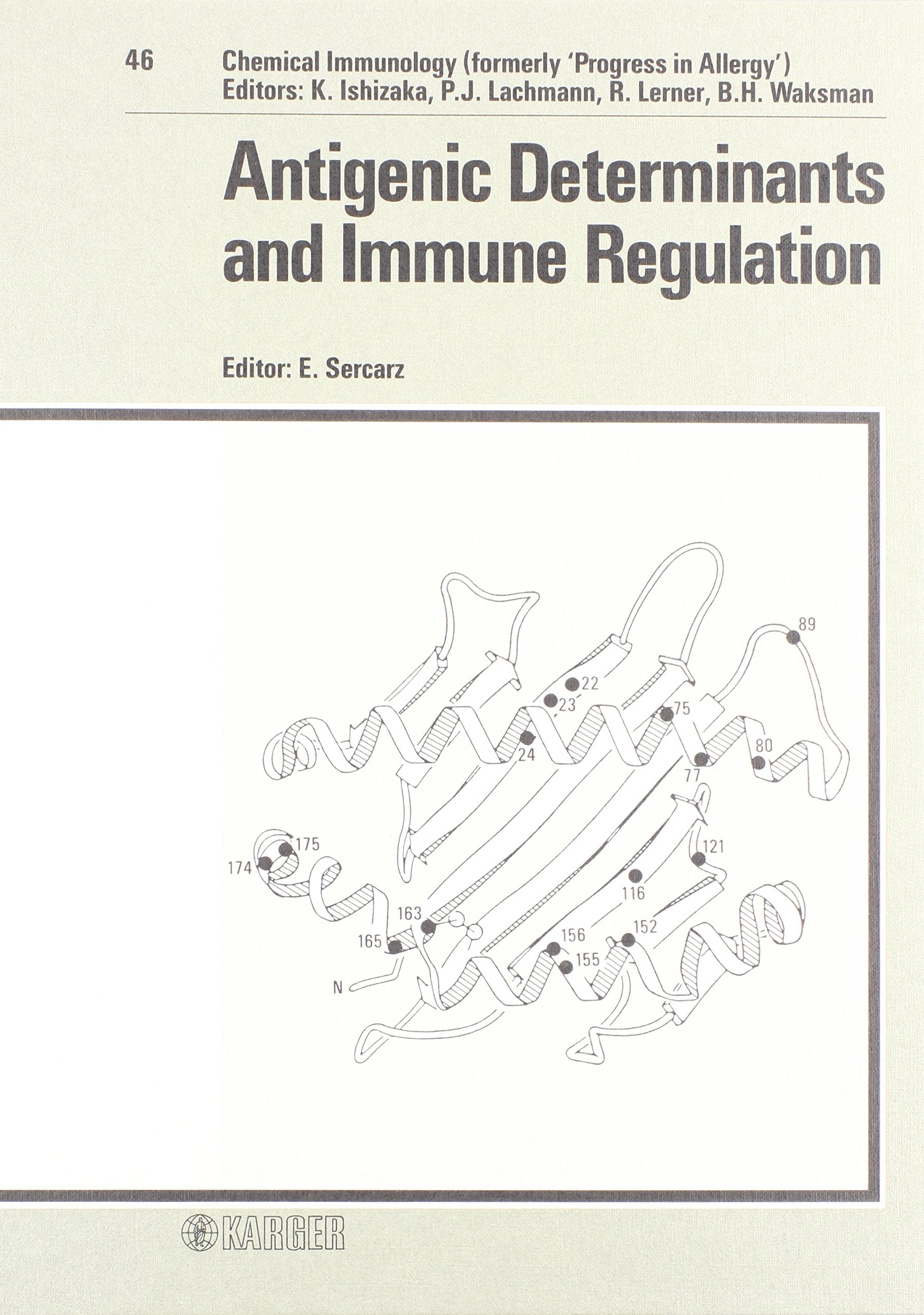 Antigenic Determinants and Immune Regulation (Chemical Immunology),Used