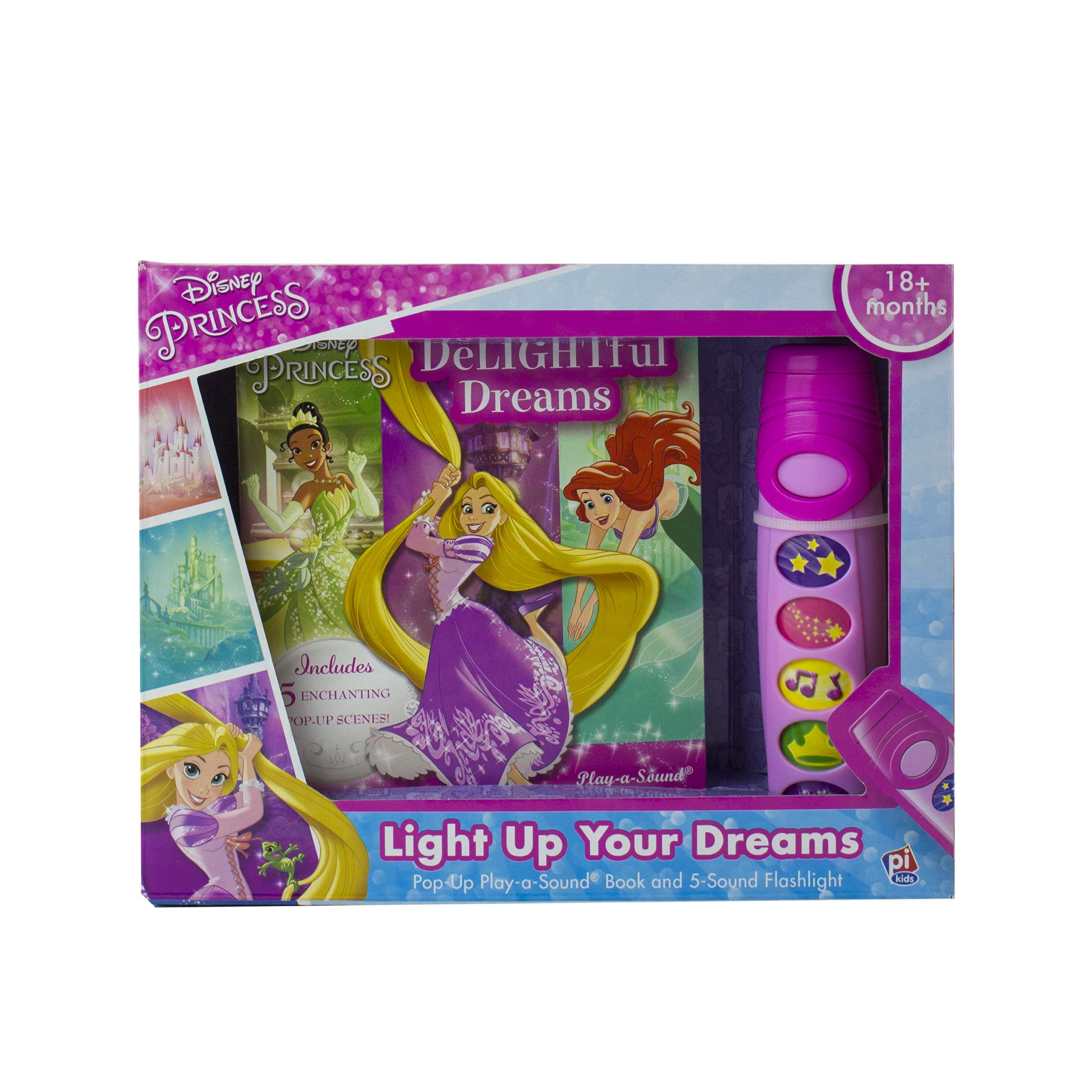 Disney Princess  DeLIGHTful Dreams  PopUp Board Book Book and Sound Flashlight Toy  PI Kids (PlayASound),Used