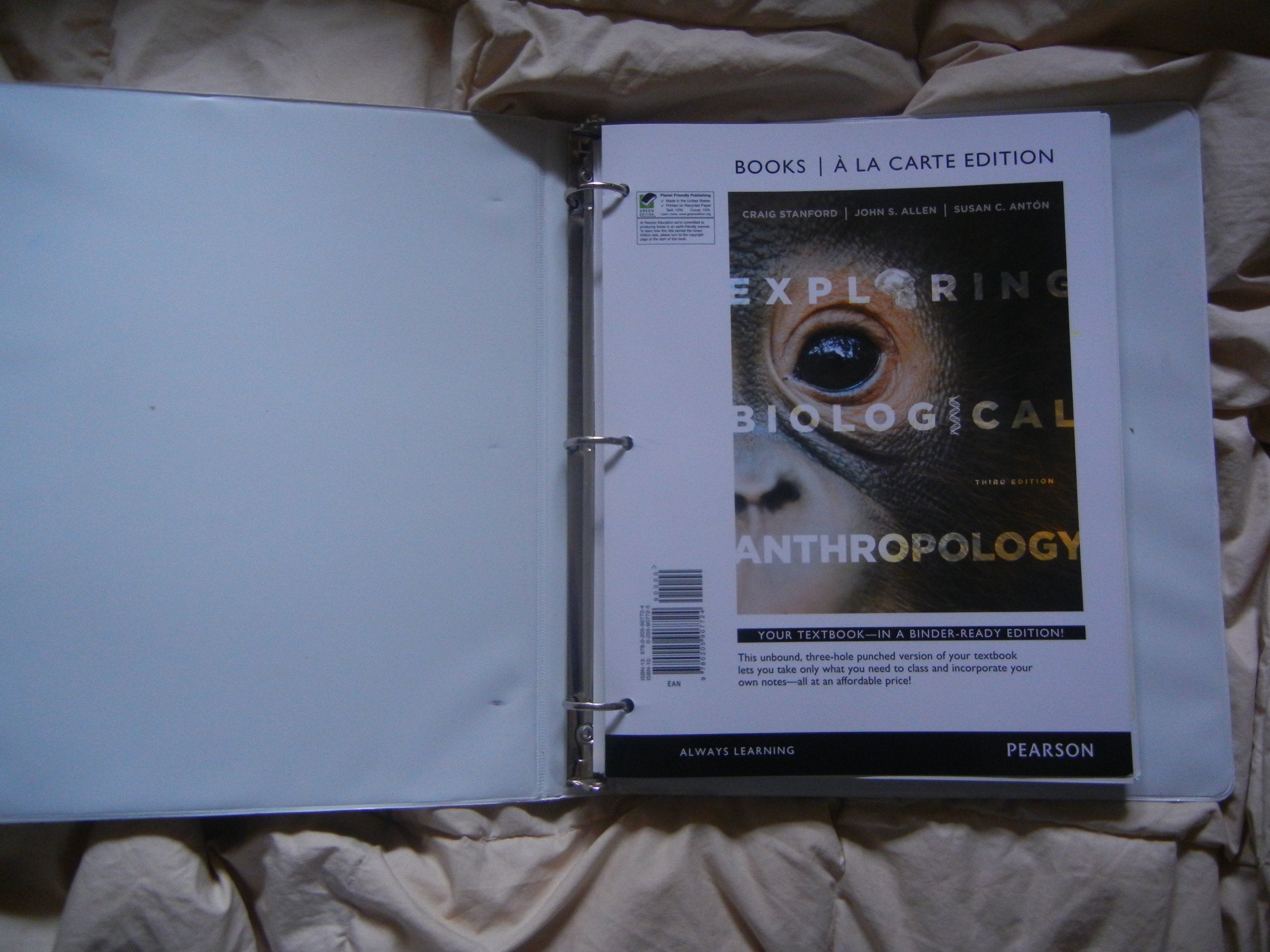 Exploring Biological Anthropology: The Essentials, Books a la Carte Edition (3rd Edition),Used