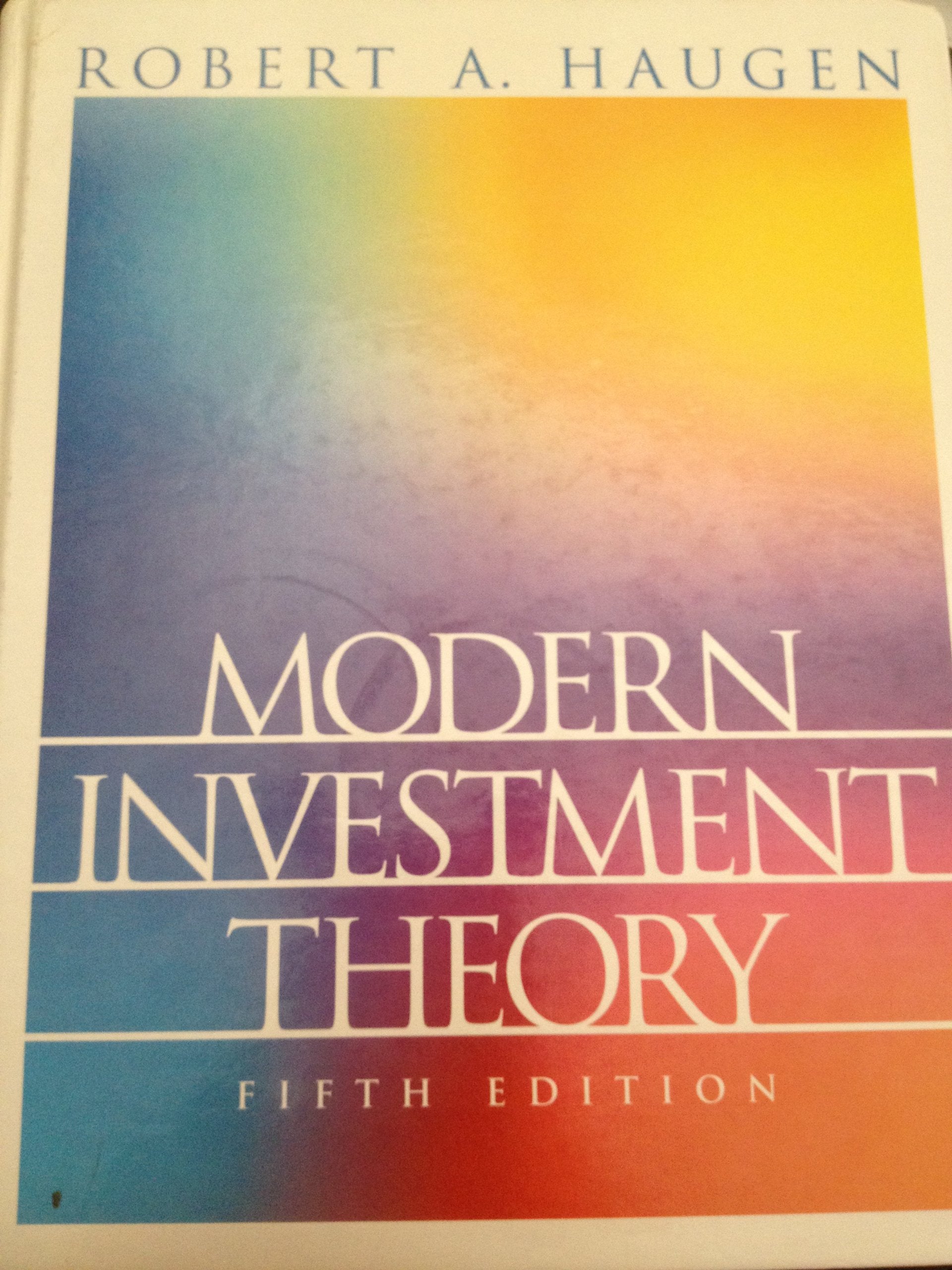Modern Investment Theory (5th Edition),Used