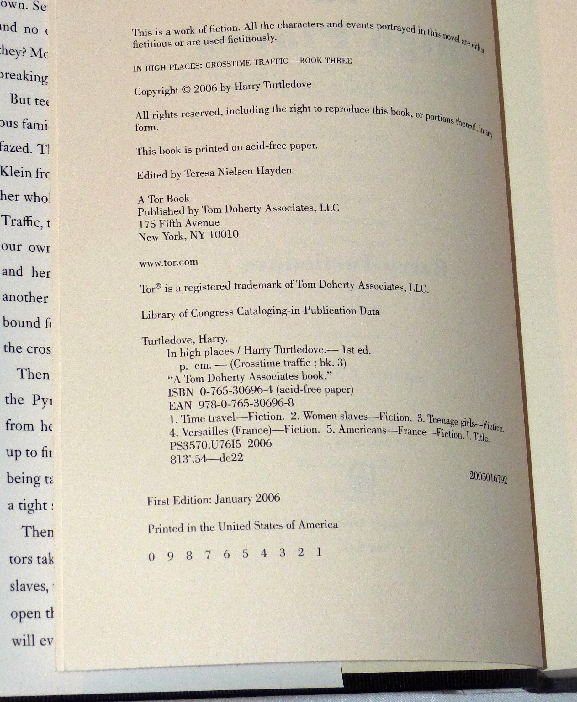 In High Places (Crosstime Traffic, 3),Used