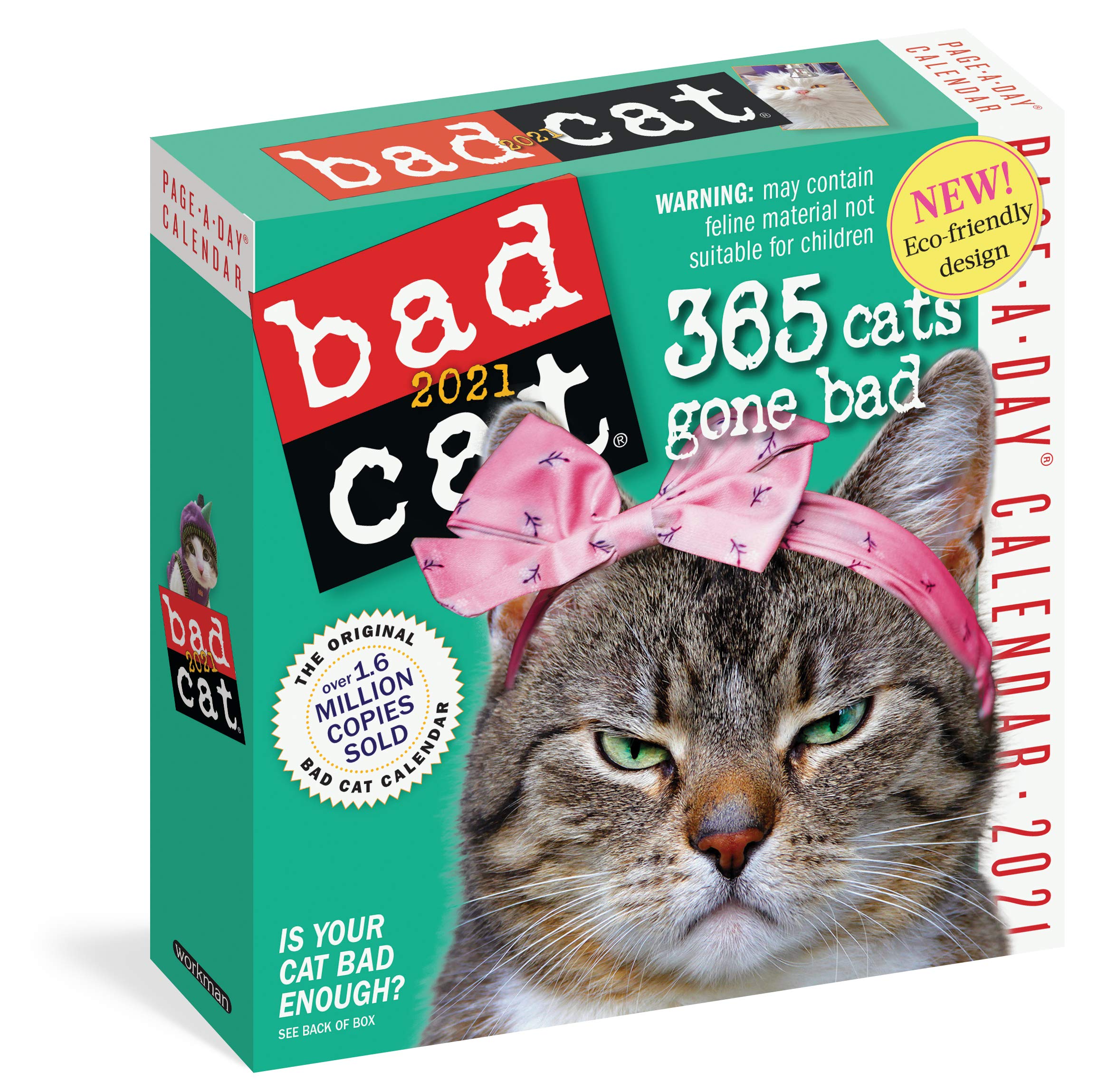 Bad Cat PageADay Calendar 2021,New