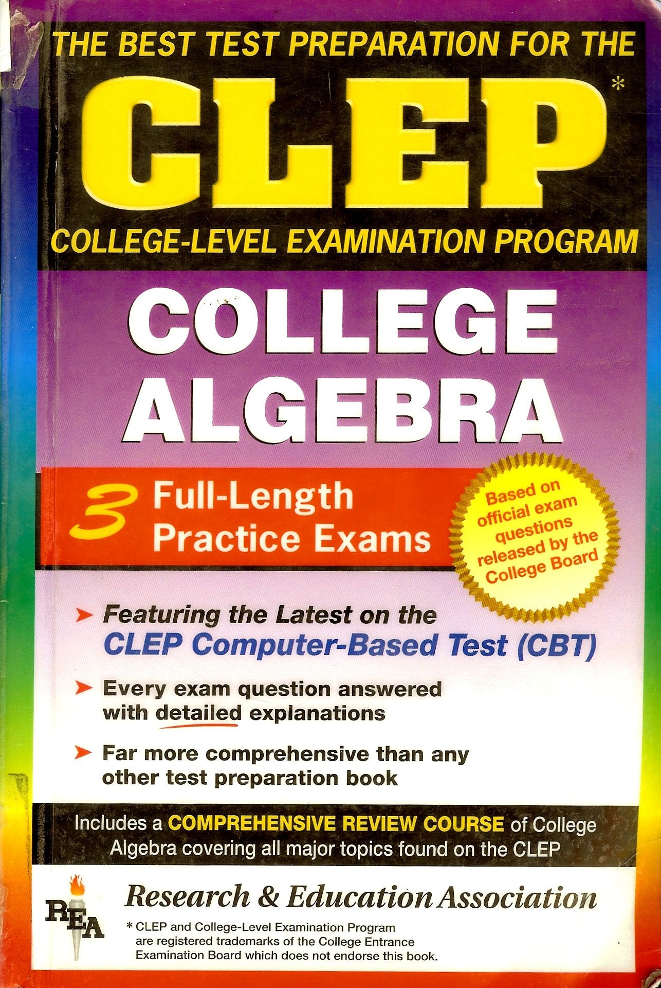 Clep College Algebra (Clep Test Preparation),New