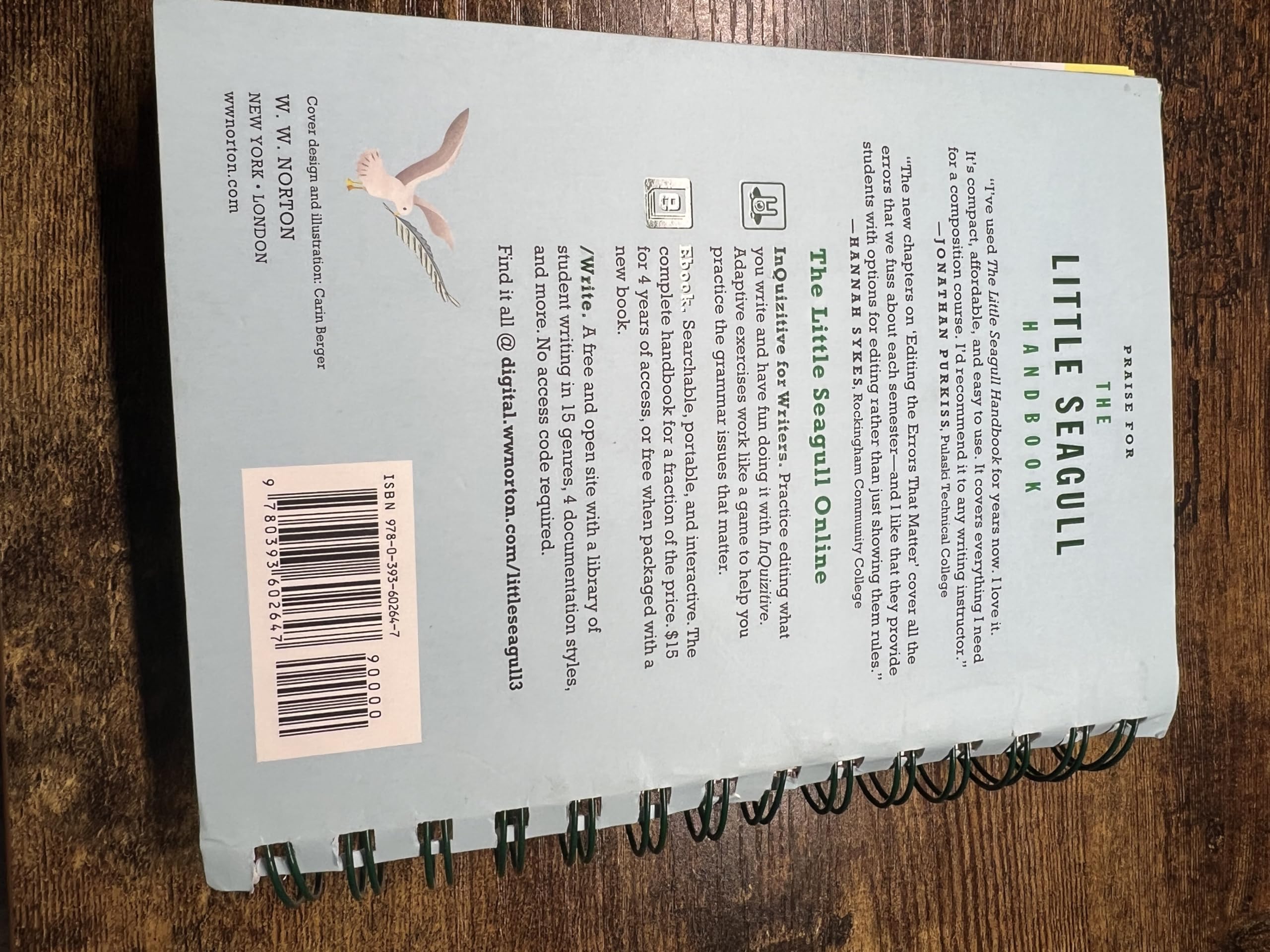 The Little Seagull Handbook with Exercises,New