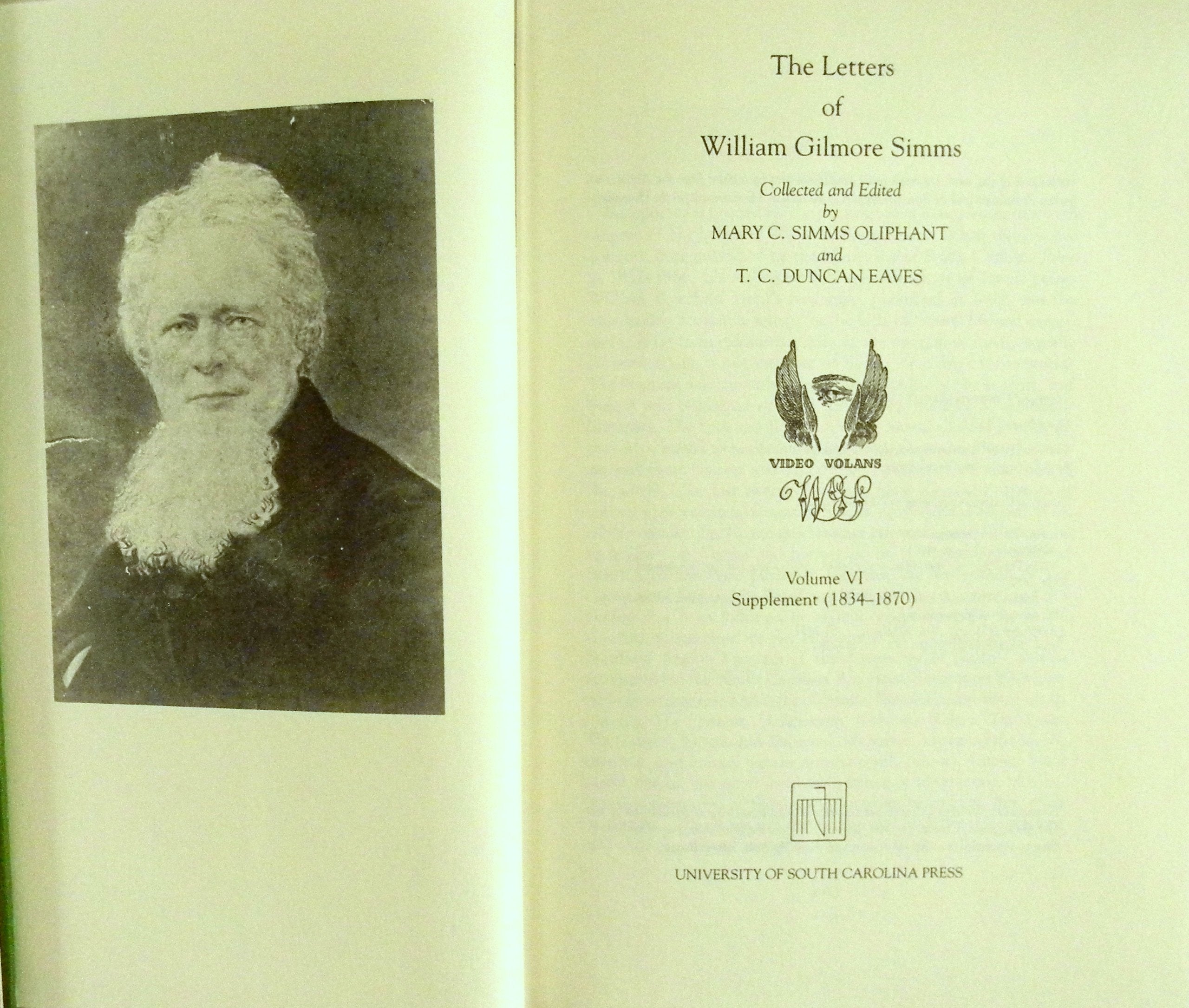 Letters of William Gilmore Simms: 006,Used